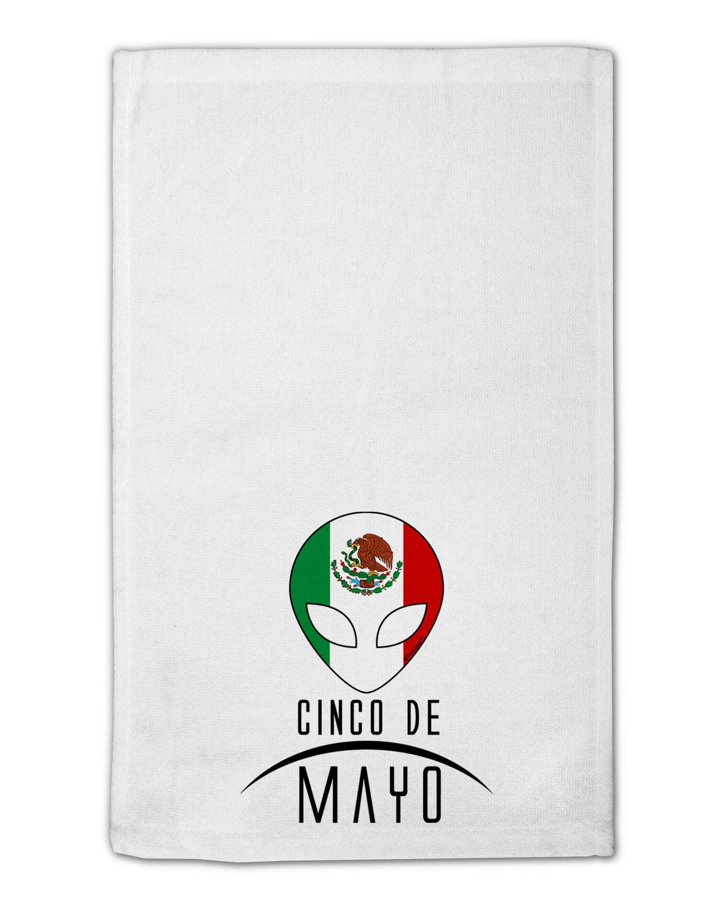Mexican Extraterrestrial Text 11"x18" Dish Fingertip Towel by TooLoud-Fingertip Towel-TooLoud-White-Davson Sales