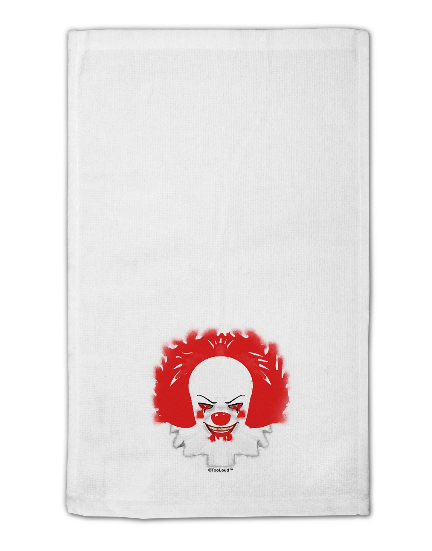 Extra Scary Clown Watercolor 11"x18" Dish Fingertip Towel-Fingertip Towel-TooLoud-White-Davson Sales