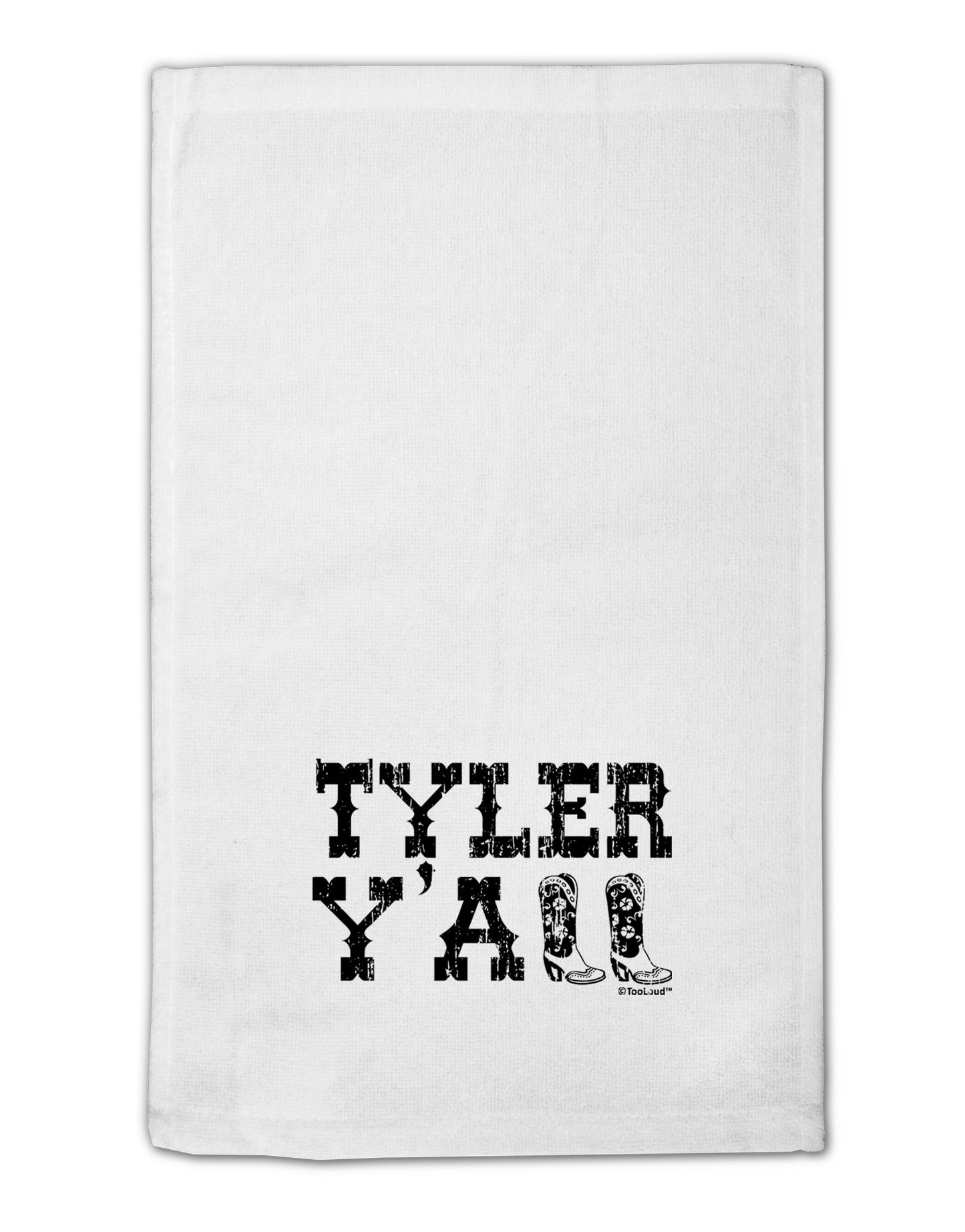 Tyler Y'all - Southwestern Style 11"x18" Dish Fingertip Towel-Fingertip Towel-TooLoud-White-Davson Sales