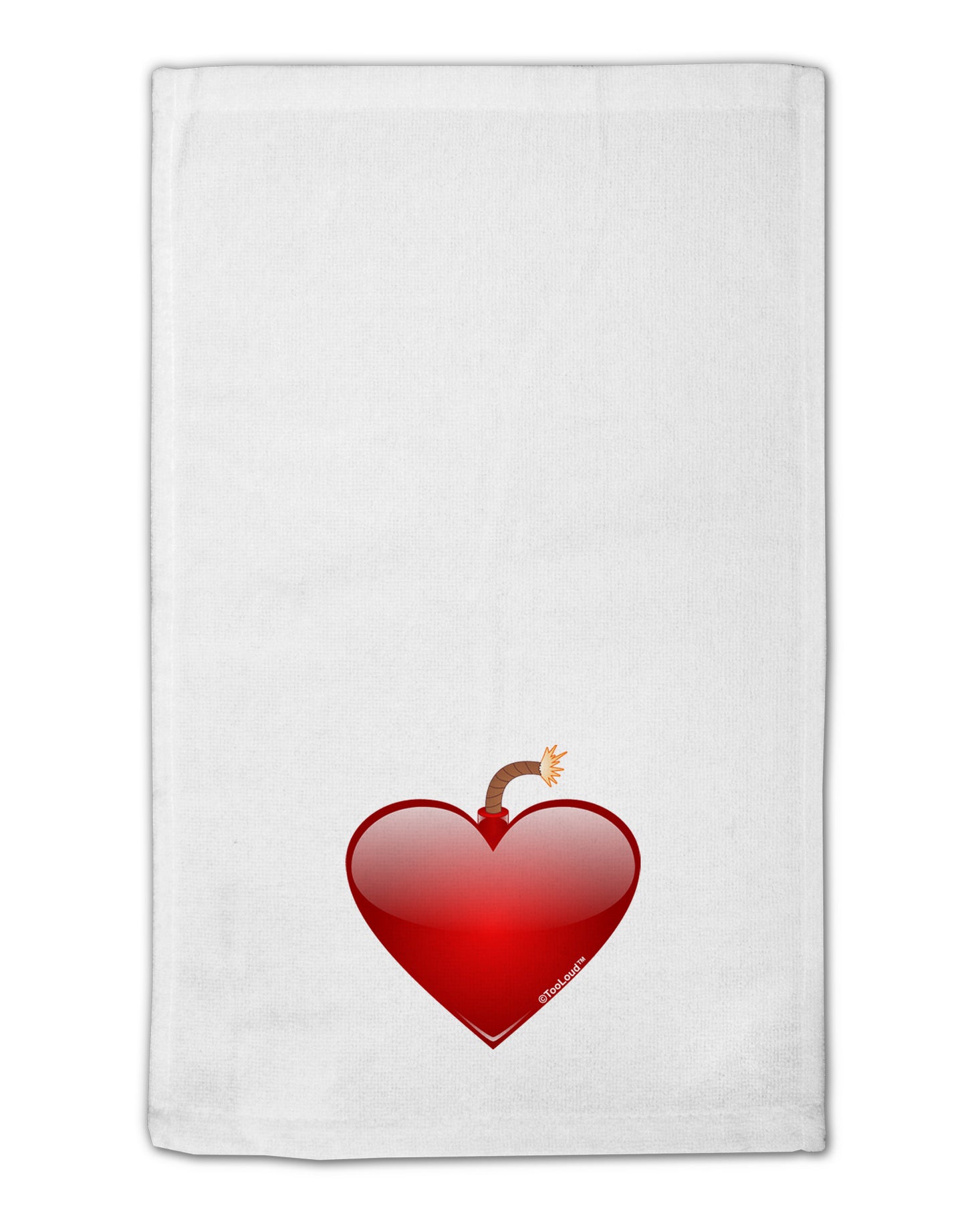 Love Bomb 11"x18" Dish Fingertip Towel-Fingertip Towel-TooLoud-White-Davson Sales