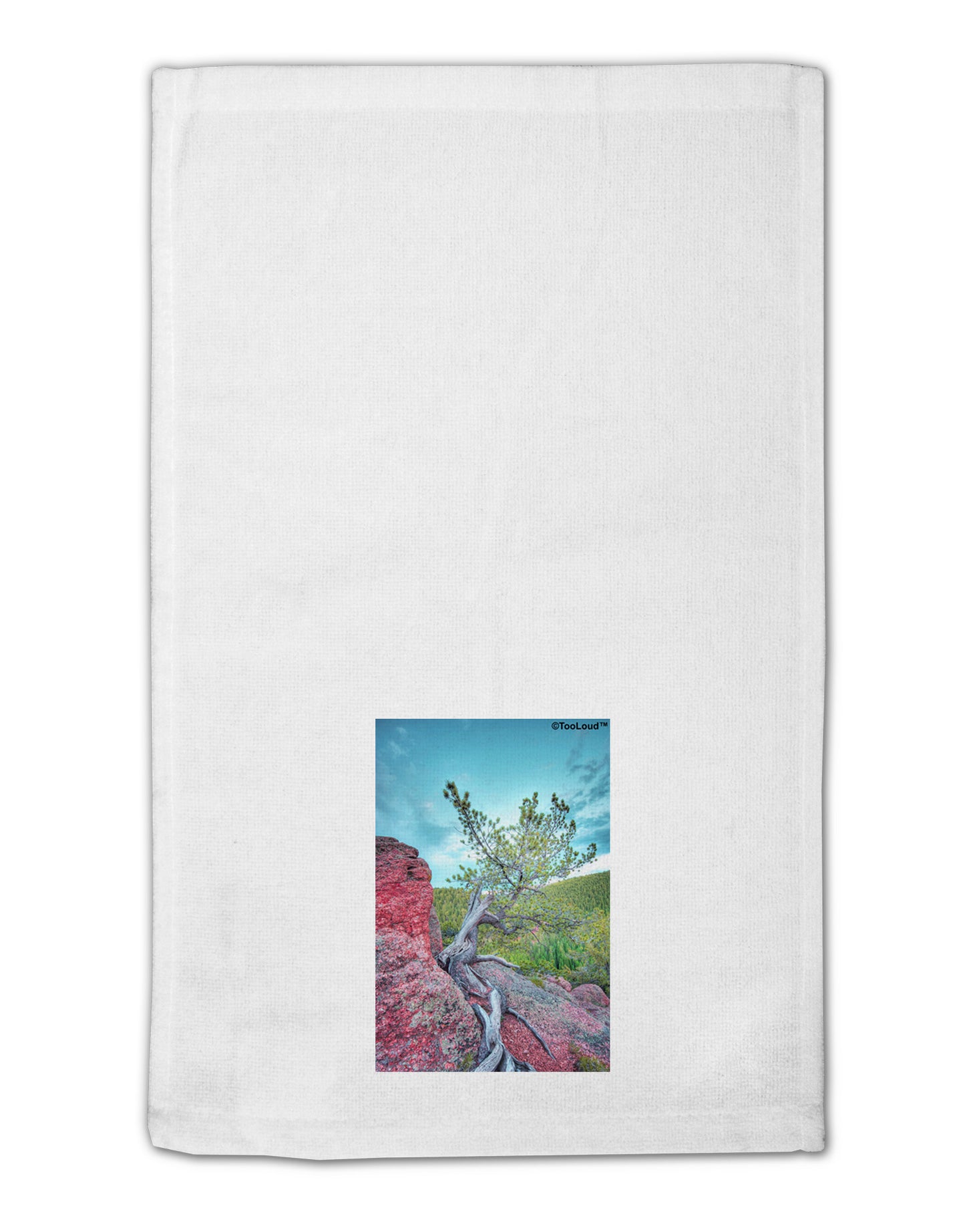 CO Cliffside Tree 11"x18" Dish Fingertip Towel-Fingertip Towel-TooLoud-White-Davson Sales