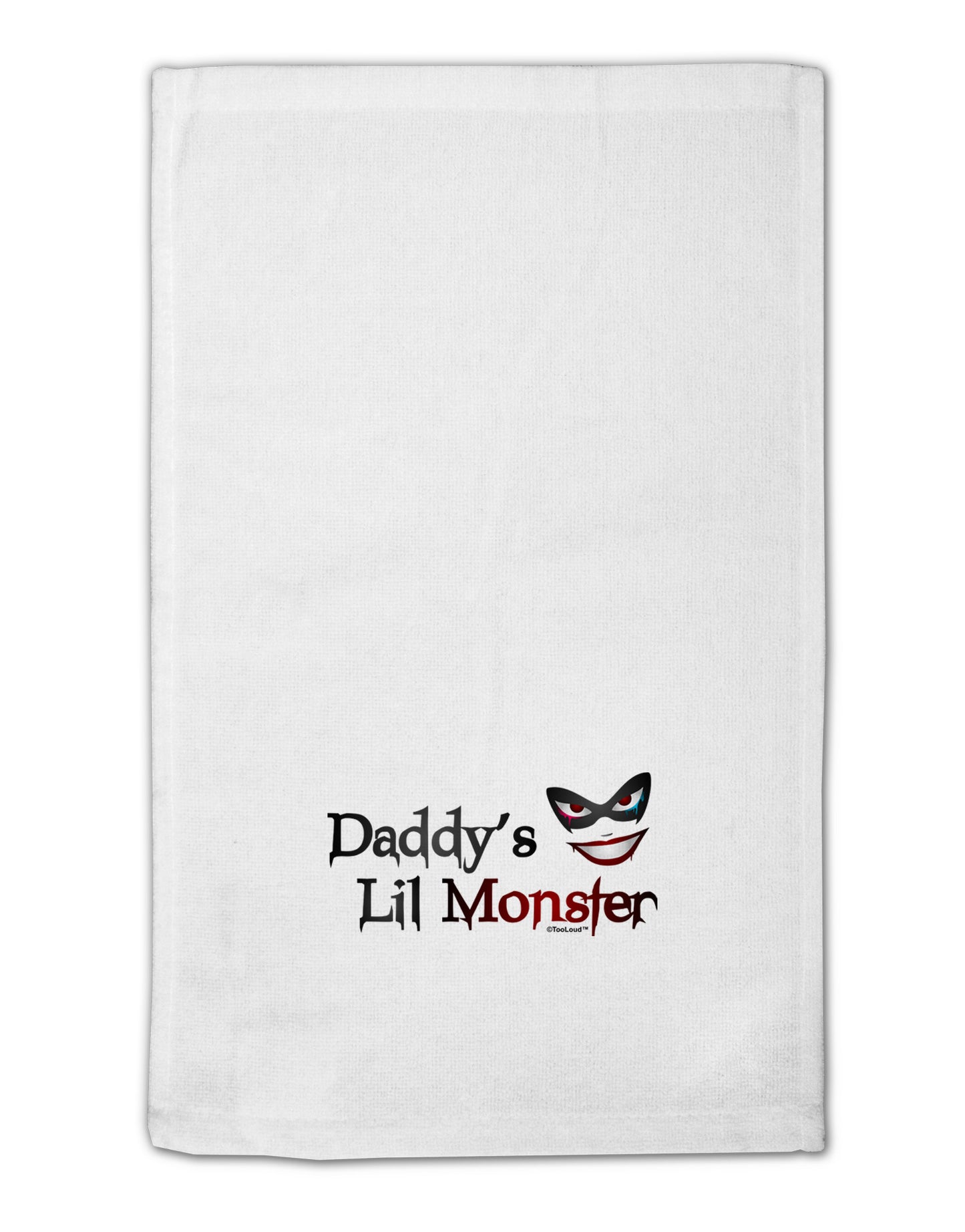 Daddys Lil Monster 11"x18" Dish Fingertip Towel-Fingertip Towel-TooLoud-White-Davson Sales