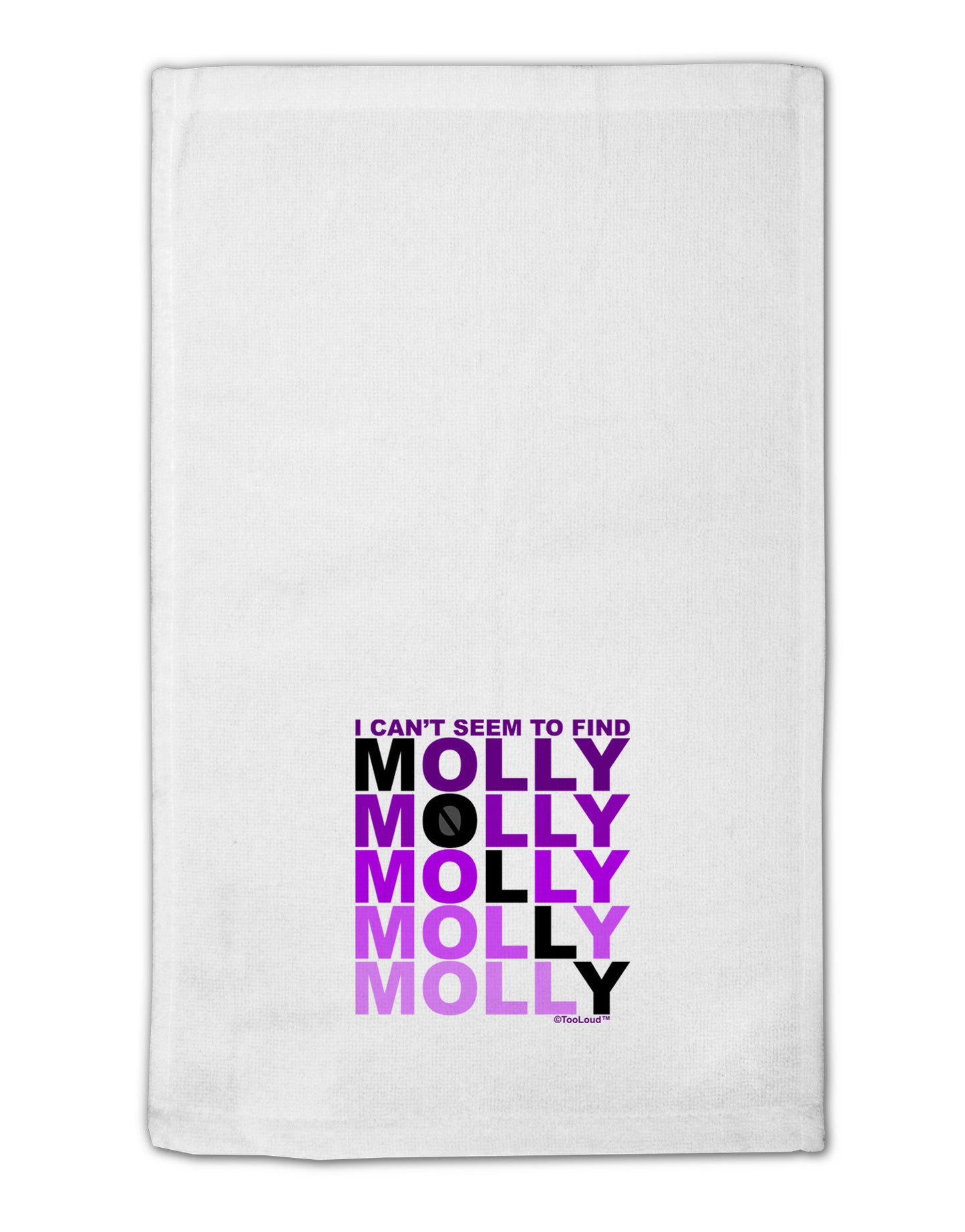 Find Molly Purple 11"x18" Dish Fingertip Towel-Fingertip Towel-TooLoud-White-Davson Sales