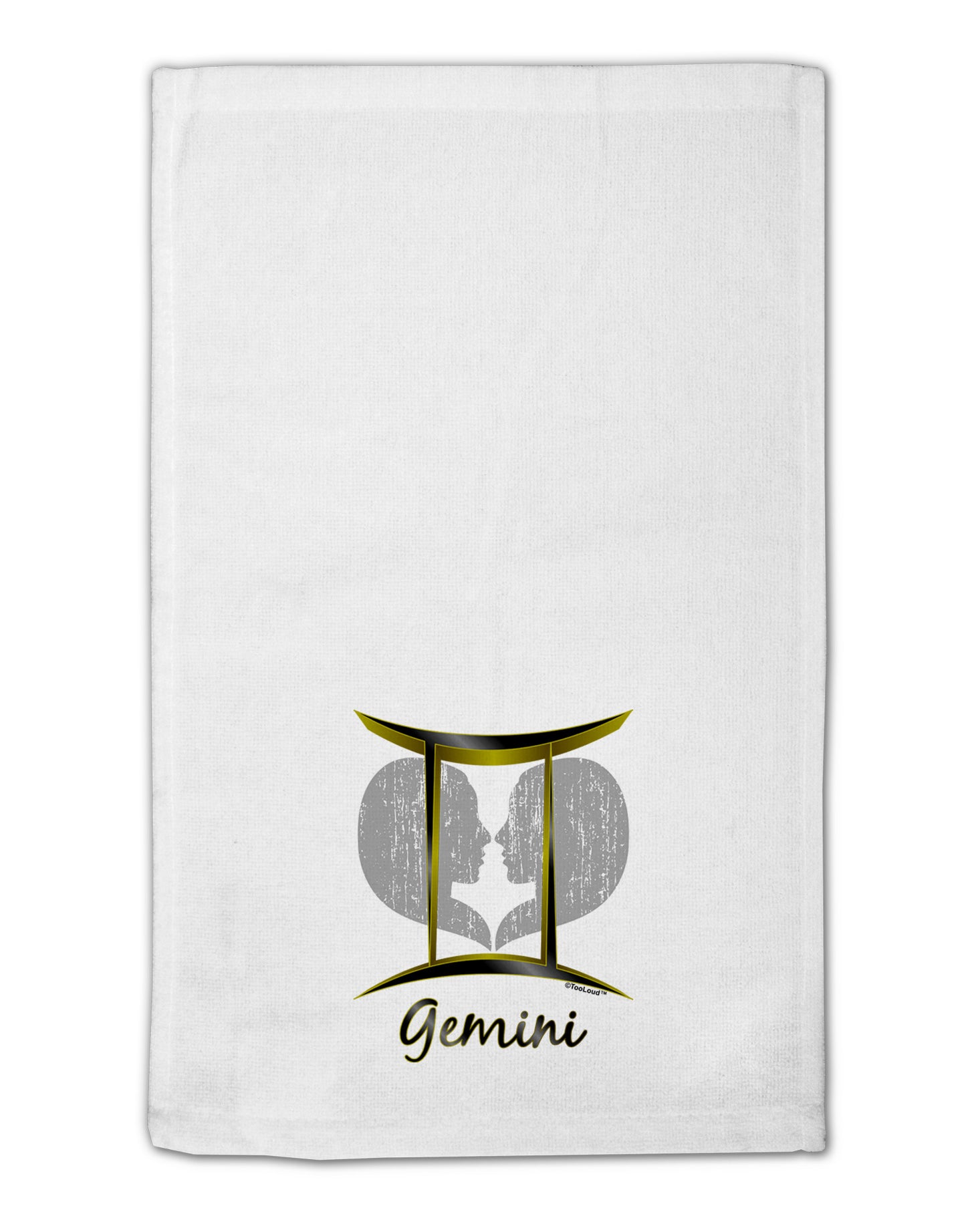 Gemini Symbol 11"x18" Dish Fingertip Towel-Fingertip Towel-TooLoud-White-Davson Sales