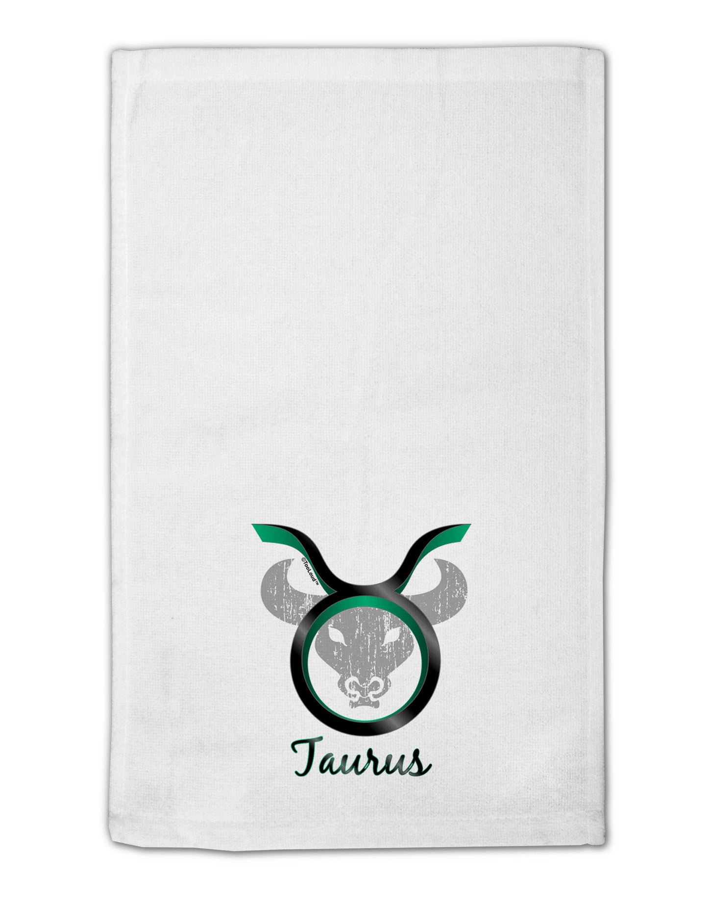 Taurus Symbol 11"x18" Dish Fingertip Towel-Fingertip Towel-TooLoud-White-Davson Sales