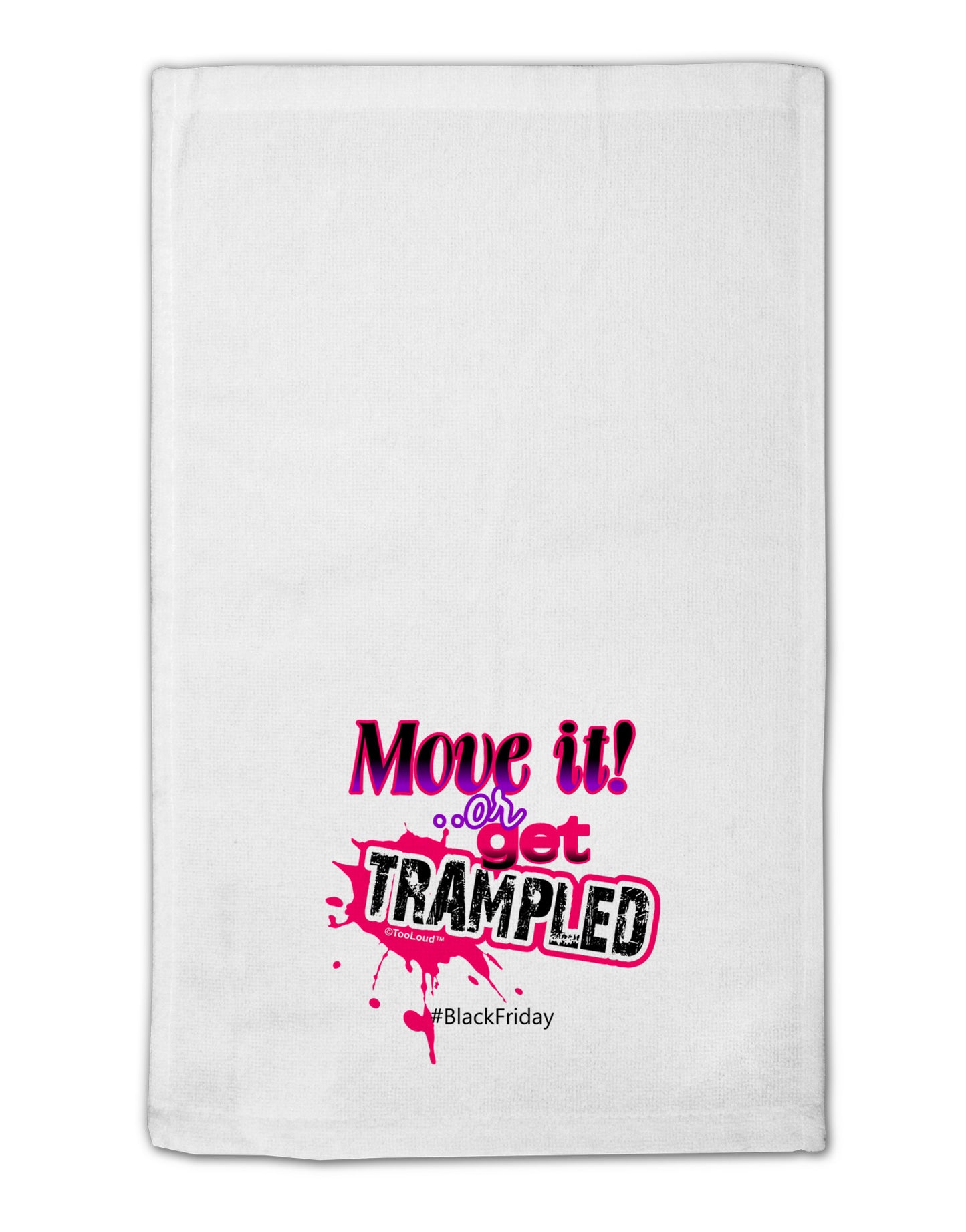 Move It Or Get Trampled 11"x18" Dish Fingertip Towel-Fingertip Towel-TooLoud-White-Davson Sales