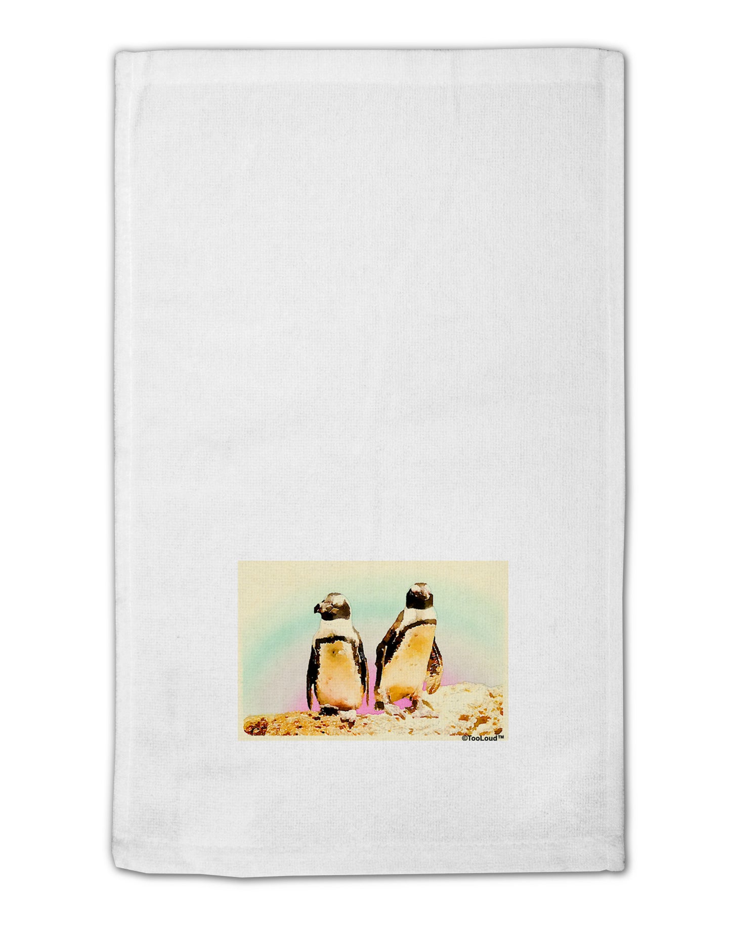 Magellanic Penguin Watercolor 11"x18" Dish Fingertip Towel-Fingertip Towel-TooLoud-White-Davson Sales