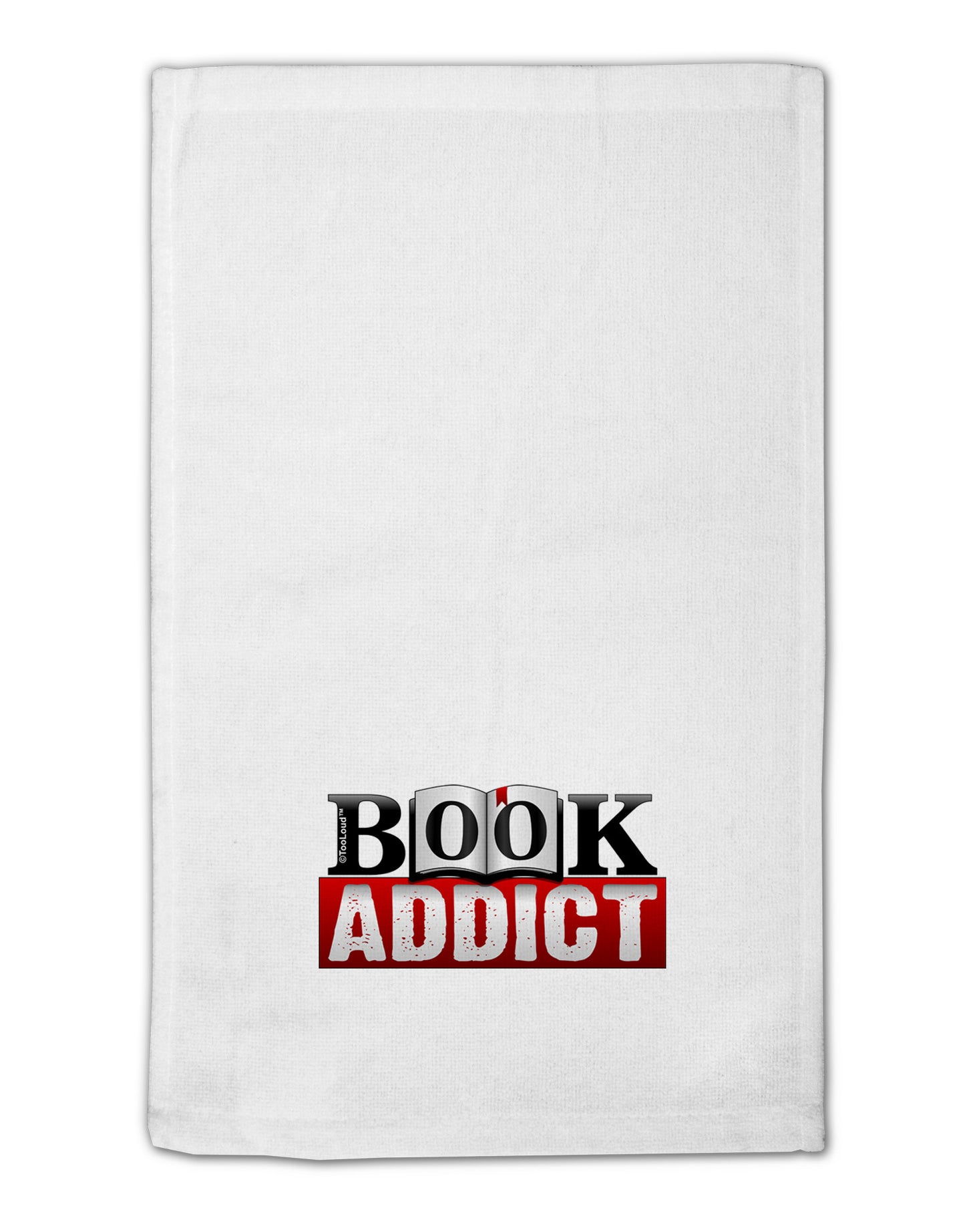 Book Addict 11"x18" Dish Fingertip Towel-Fingertip Towel-TooLoud-White-Davson Sales