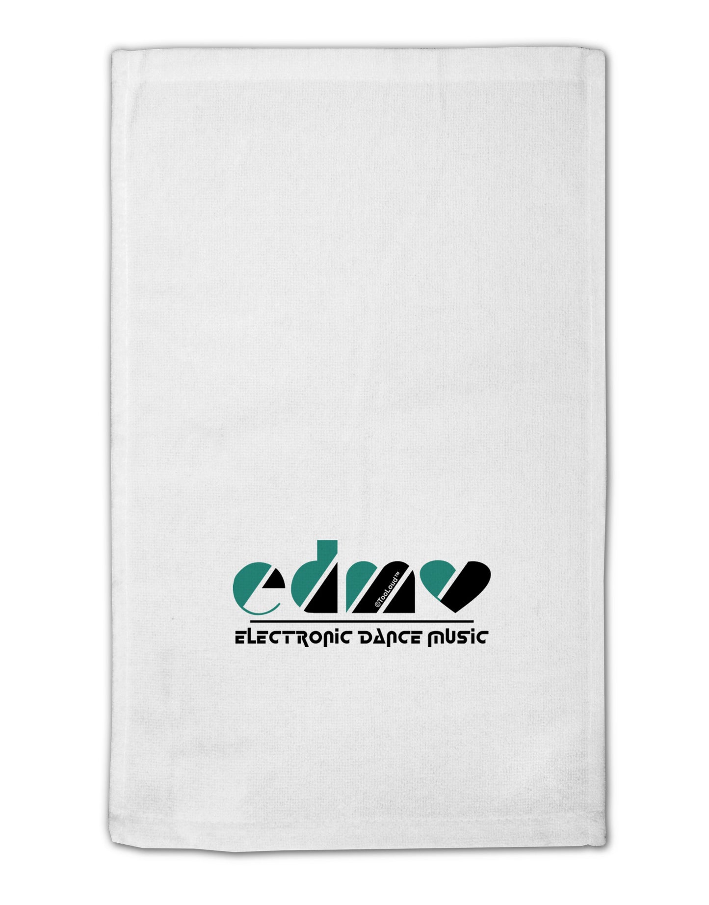 EDM Heart Black 11"x18" Dish Fingertip Towel-Fingertip Towel-TooLoud-White-Davson Sales