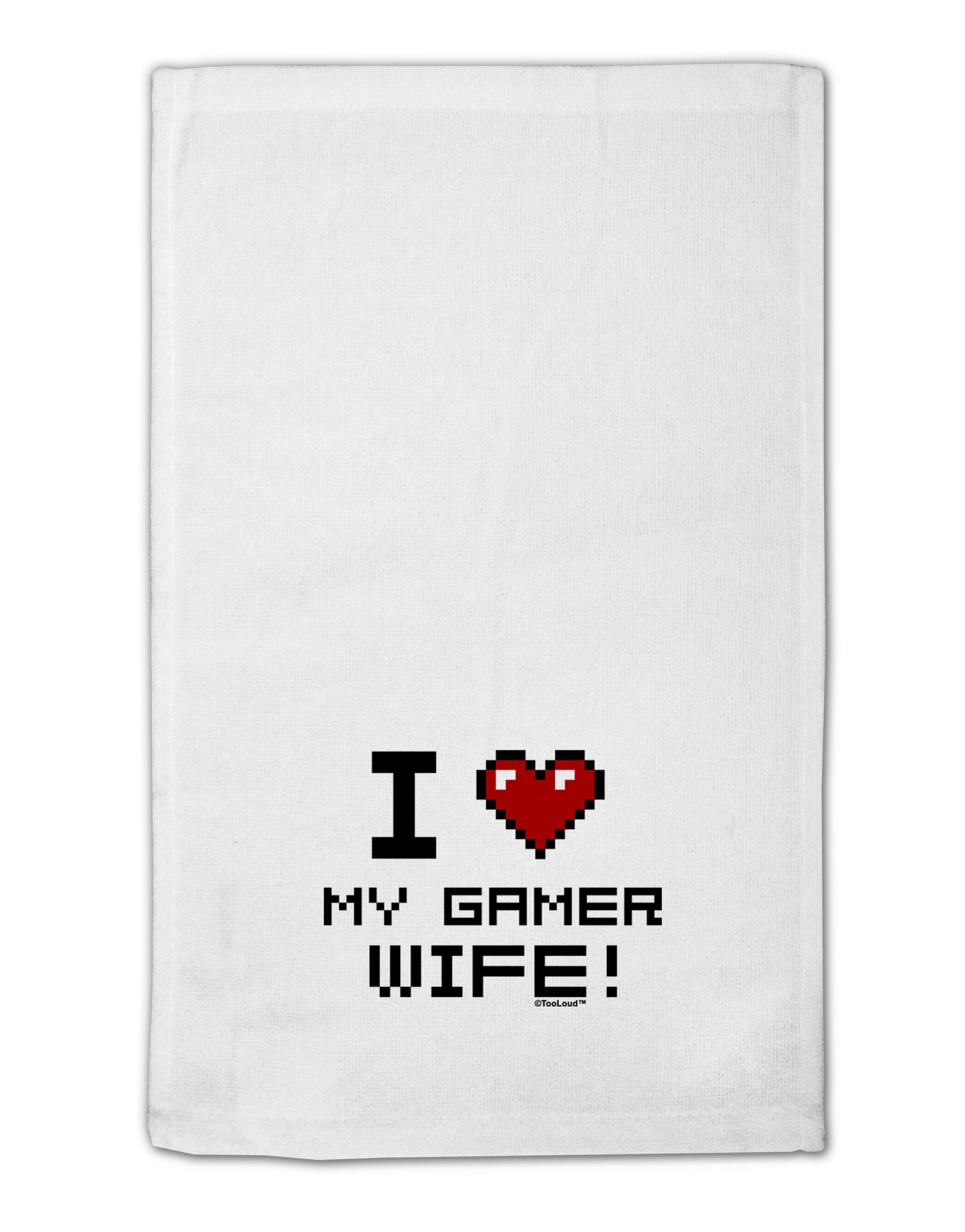I Heart My Gamer Wife 11"x18" Dish Fingertip Towel-Fingertip Towel-TooLoud-White-Davson Sales