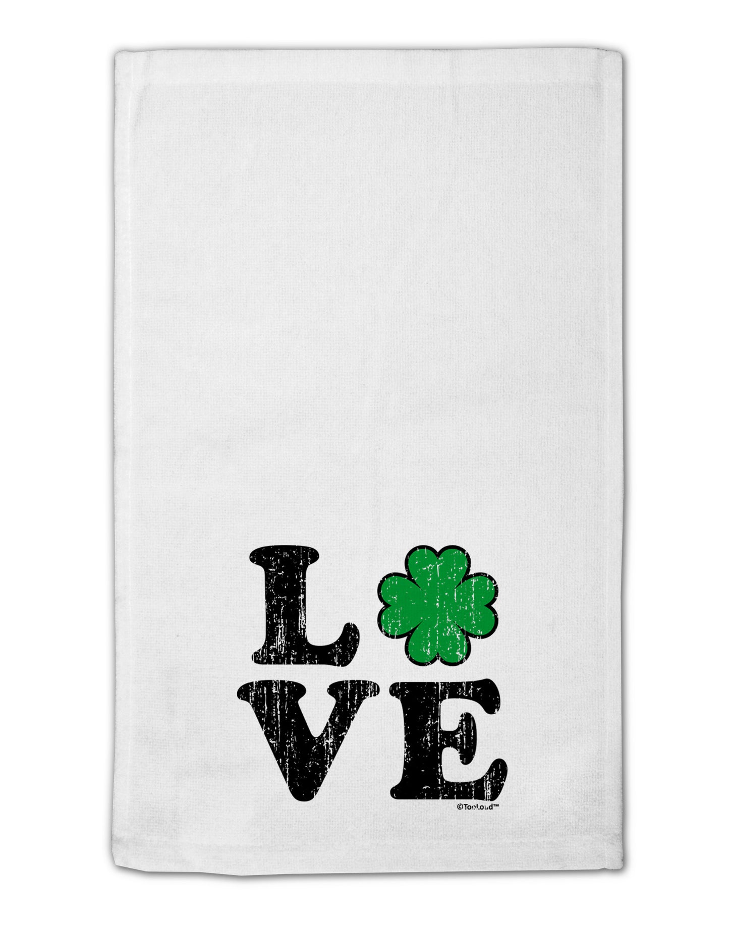 Irish Love - Distressed 11"x18" Dish Fingertip Towel by TooLoud-Fingertip Towel-TooLoud-White-Davson Sales