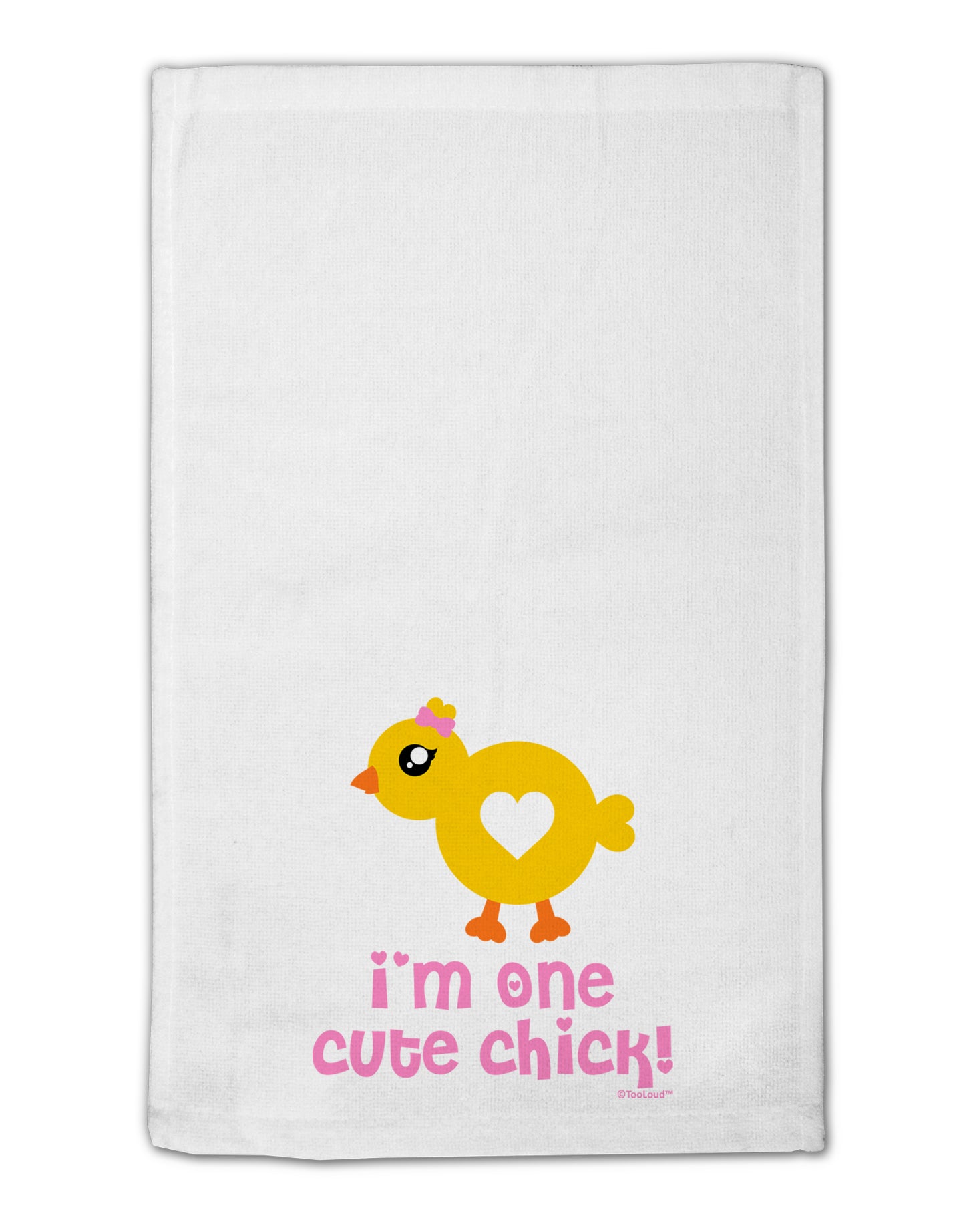I'm One Cute Chick 11"x18" Dish Fingertip Towel by TooLoud-Fingertip Towel-TooLoud-White-Davson Sales