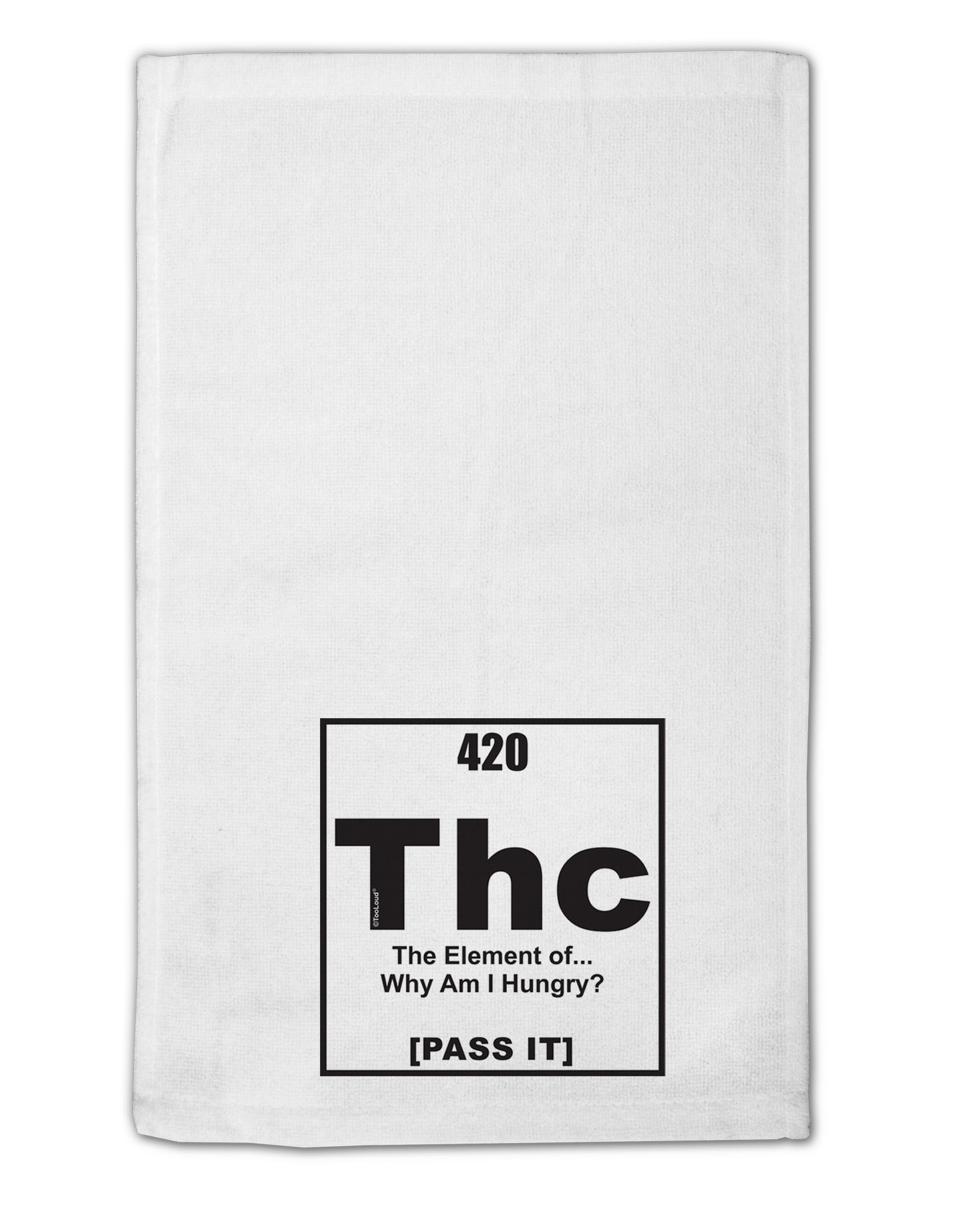 420 Element THC Funny Stoner 11"x18" Dish Fingertip Towel by TooLoud-Fingertip Towel-TooLoud-White-Davson Sales