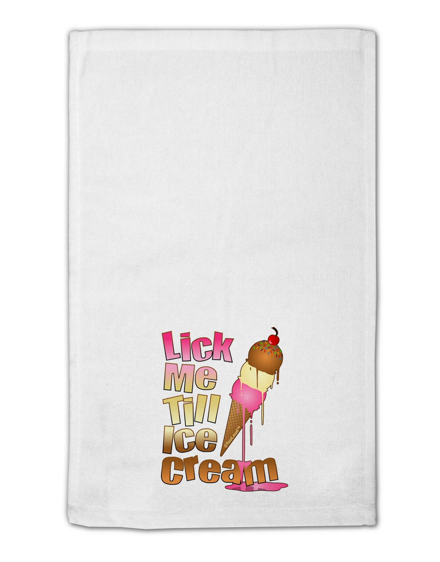 Lick Me Till Ice Cream 11"x18" Dish Fingertip Towel-Fingertip Towel-TooLoud-White-Davson Sales