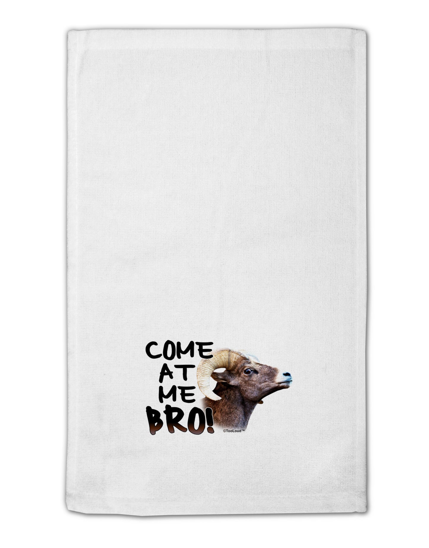 Come At Me Bro Big Horn 11"x18" Dish Fingertip Towel-Fingertip Towel-TooLoud-White-Davson Sales