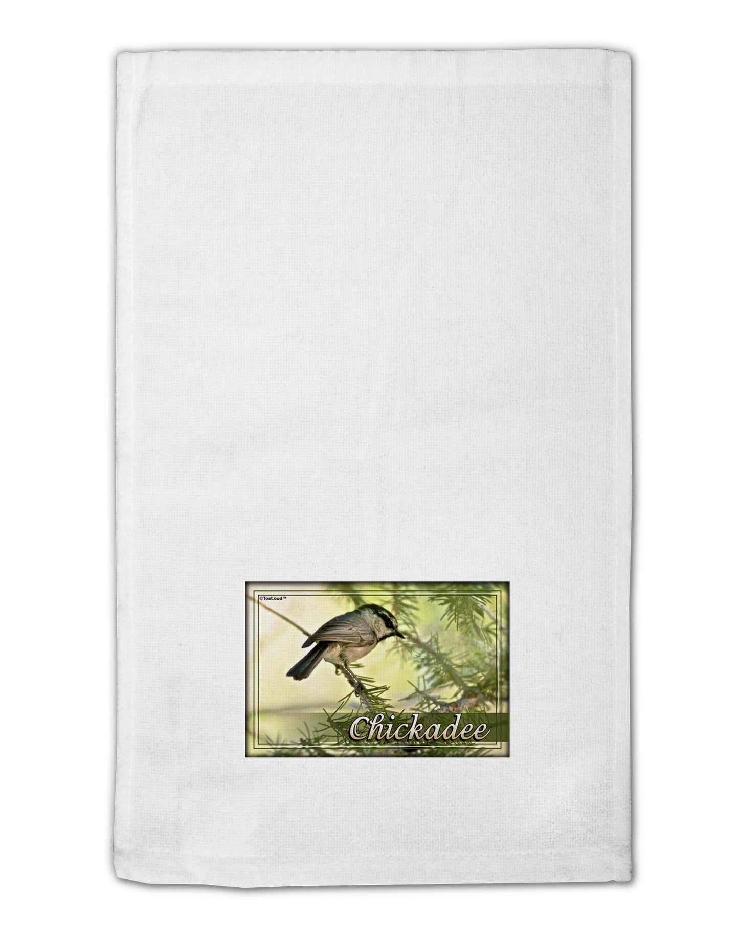 CO Chickadee with Text 11"x18" Dish Fingertip Towel-Fingertip Towel-TooLoud-White-Davson Sales