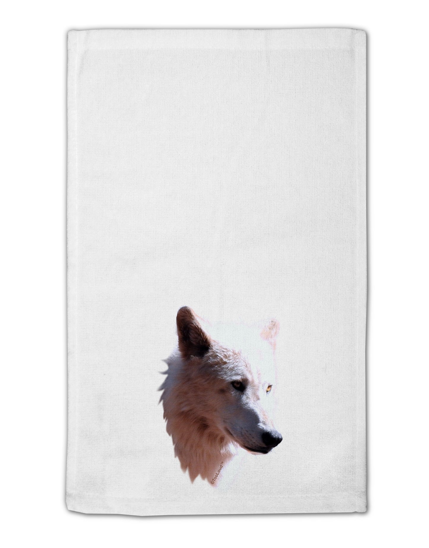 Magnificent White Wolf Head 11"x18" Dish Fingertip Towel-Fingertip Towel-TooLoud-White-Davson Sales