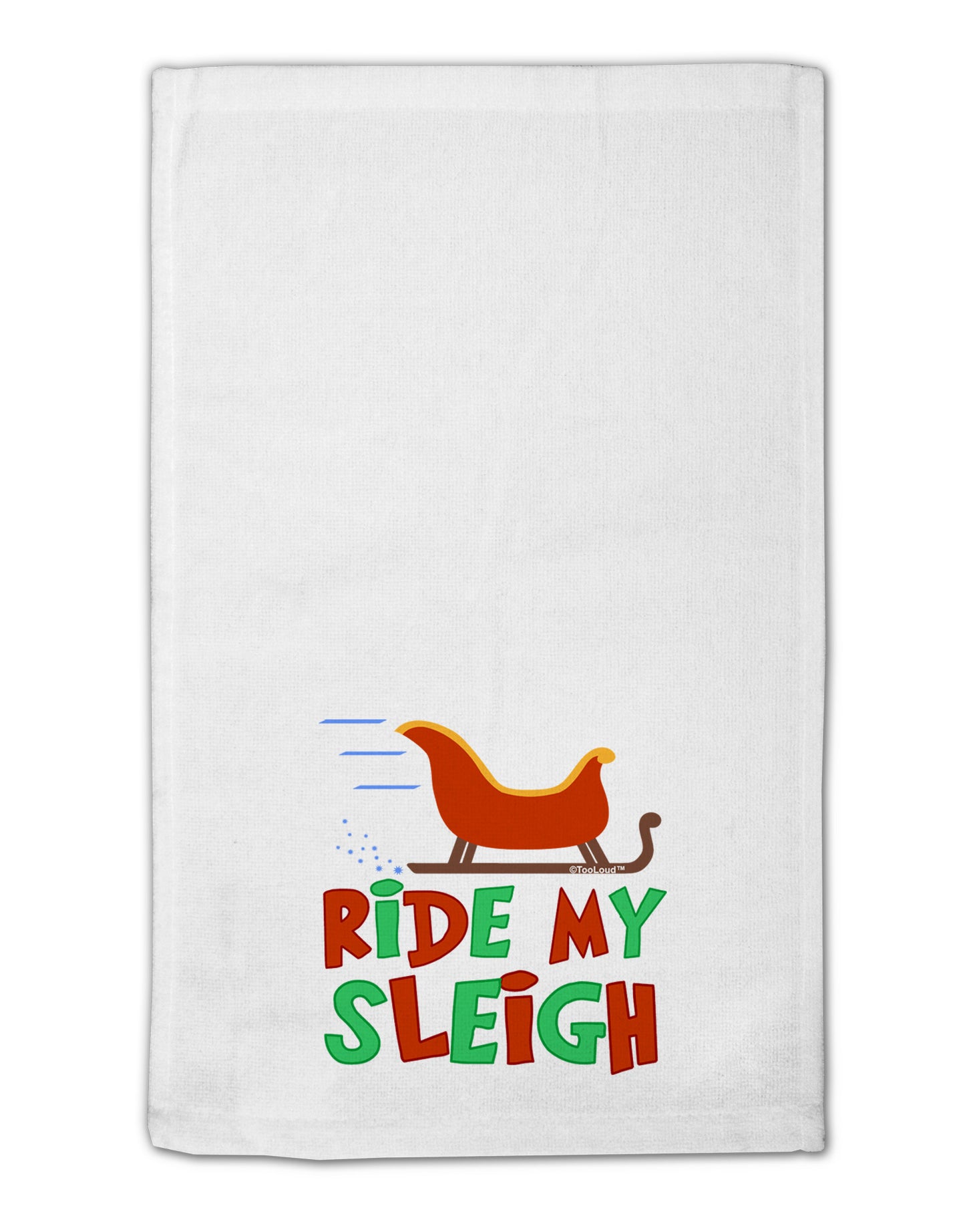 Ride My Sleigh Color 11"x18" Dish Fingertip Towel-Fingertip Towel-TooLoud-White-Davson Sales
