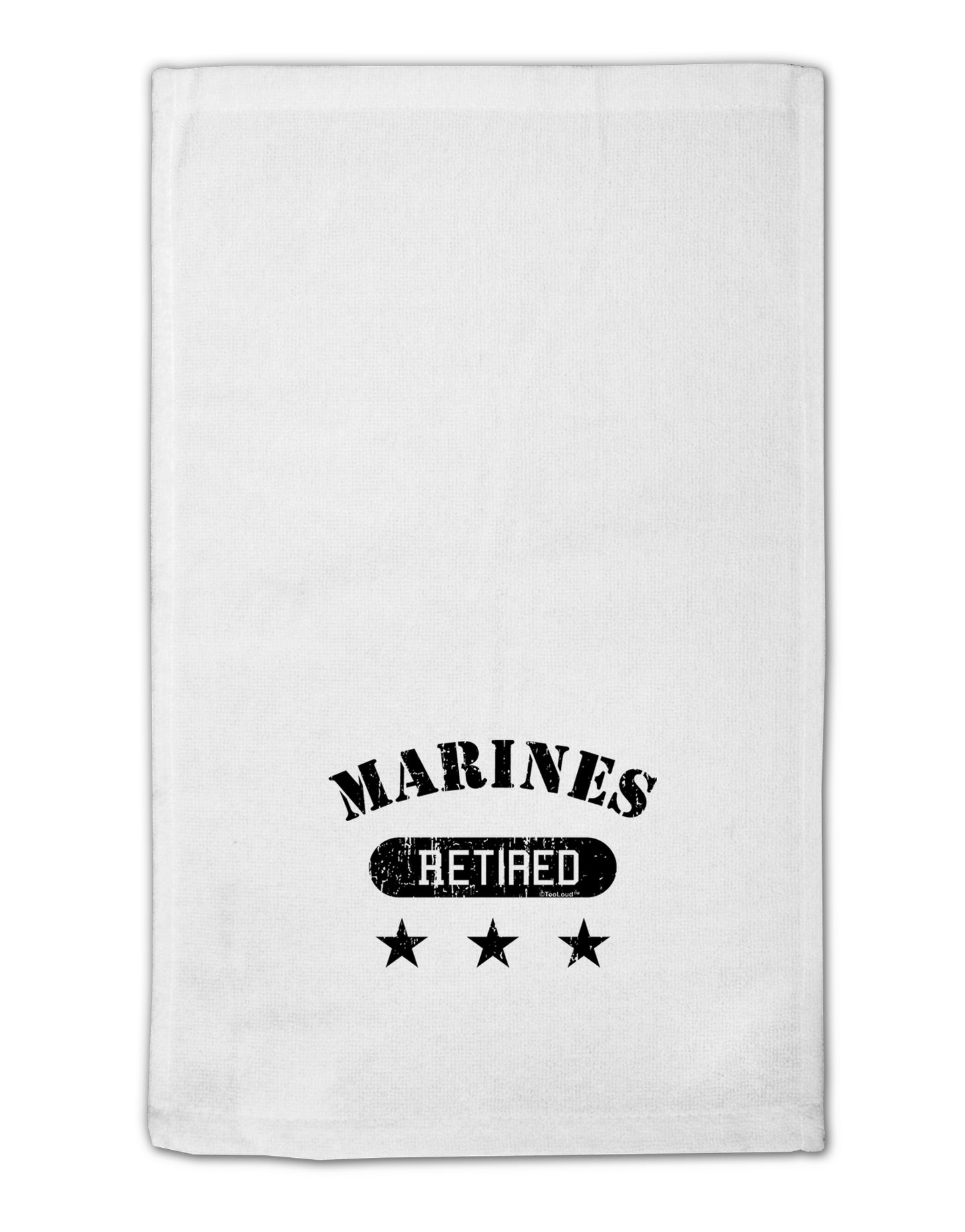 Retired Marines 11"x18" Dish Fingertip Towel by TooLoud-Fingertip Towel-TooLoud-White-Davson Sales