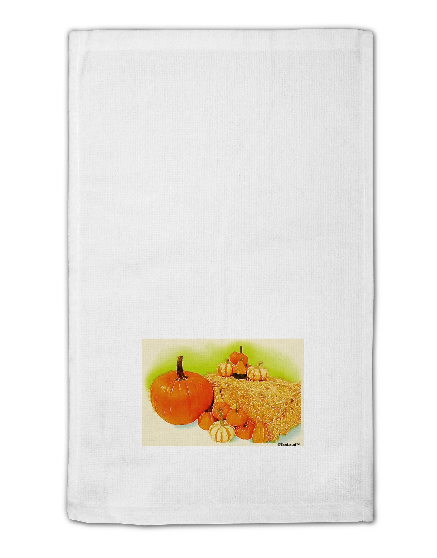 Fall Pumpkin Scene 11"x18" Dish Fingertip Towel-Fingertip Towel-TooLoud-White-Davson Sales