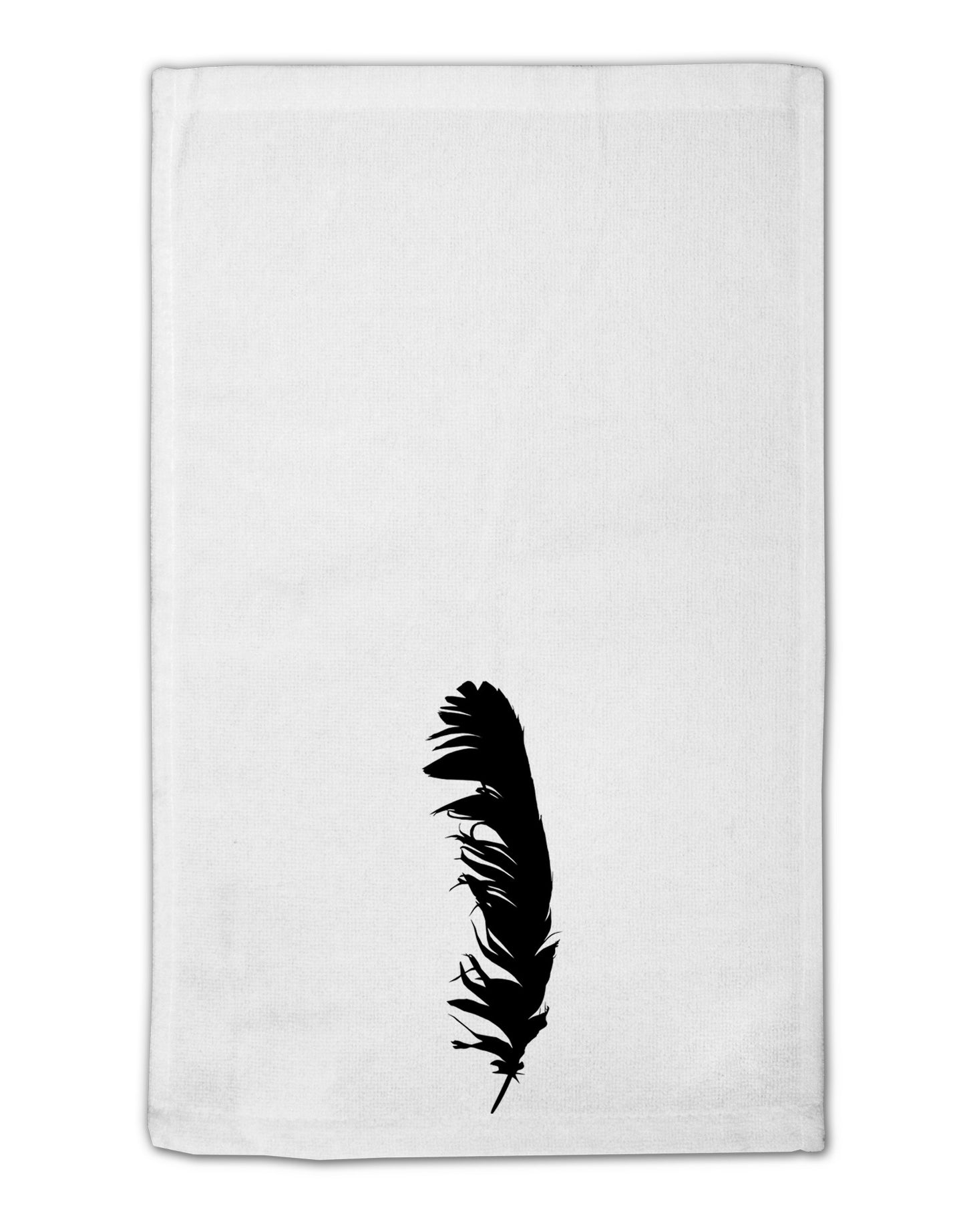 Black Feather 11"x18" Dish Fingertip Towel-Fingertip Towel-TooLoud-White-Davson Sales