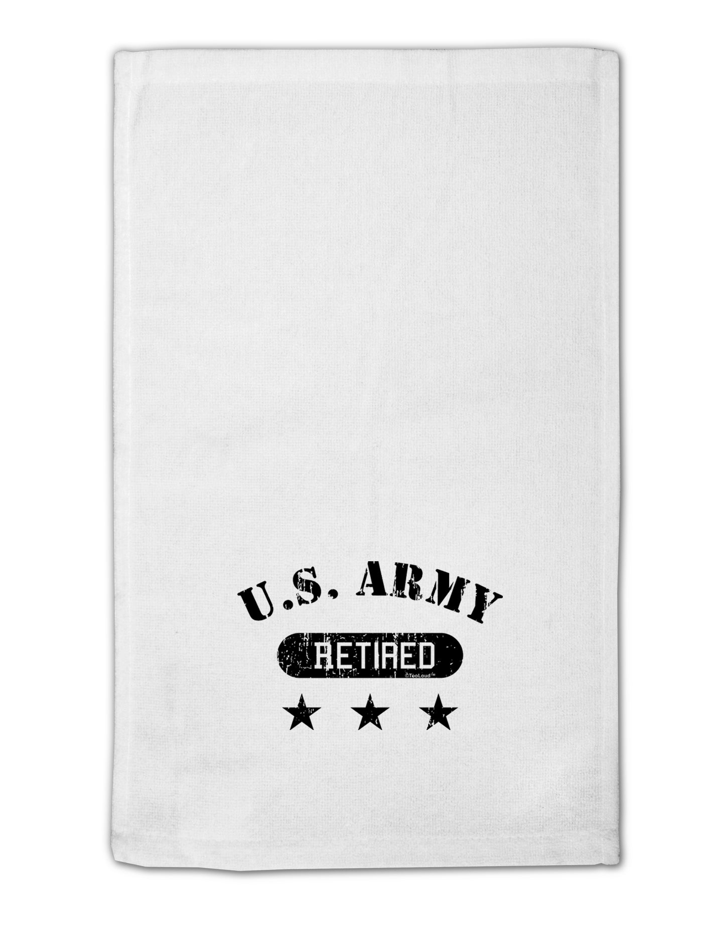Retired Army 11"x18" Dish Fingertip Towel by TooLoud-Fingertip Towel-TooLoud-White-Davson Sales