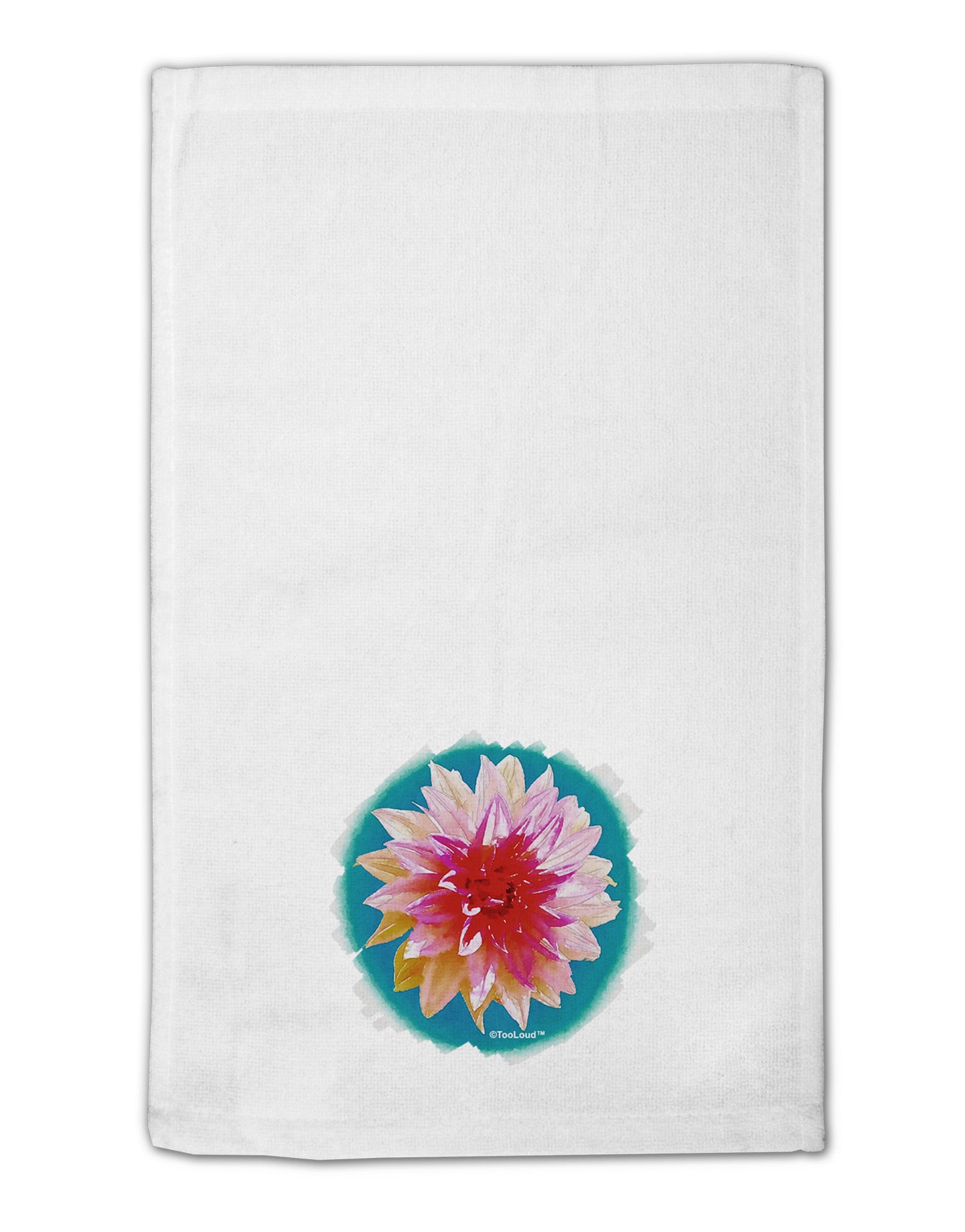 Watercolor Flower 11"x18" Dish Fingertip Towel-Fingertip Towel-TooLoud-White-Davson Sales