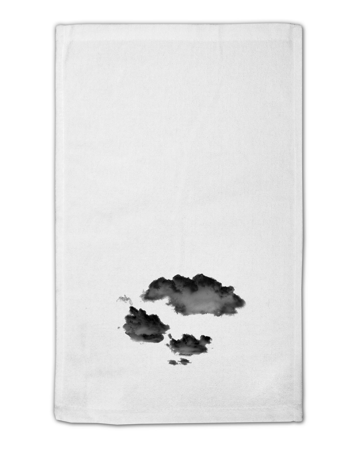 Inverted Puffy Clouds 11"x18" Dish Fingertip Towel-Fingertip Towel-TooLoud-White-Davson Sales