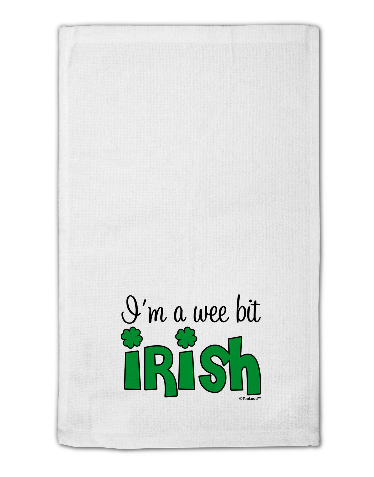 I'm A Wee Bit Irish 11"x18" Dish Fingertip Towel by TooLoud-Fingertip Towel-TooLoud-White-Davson Sales