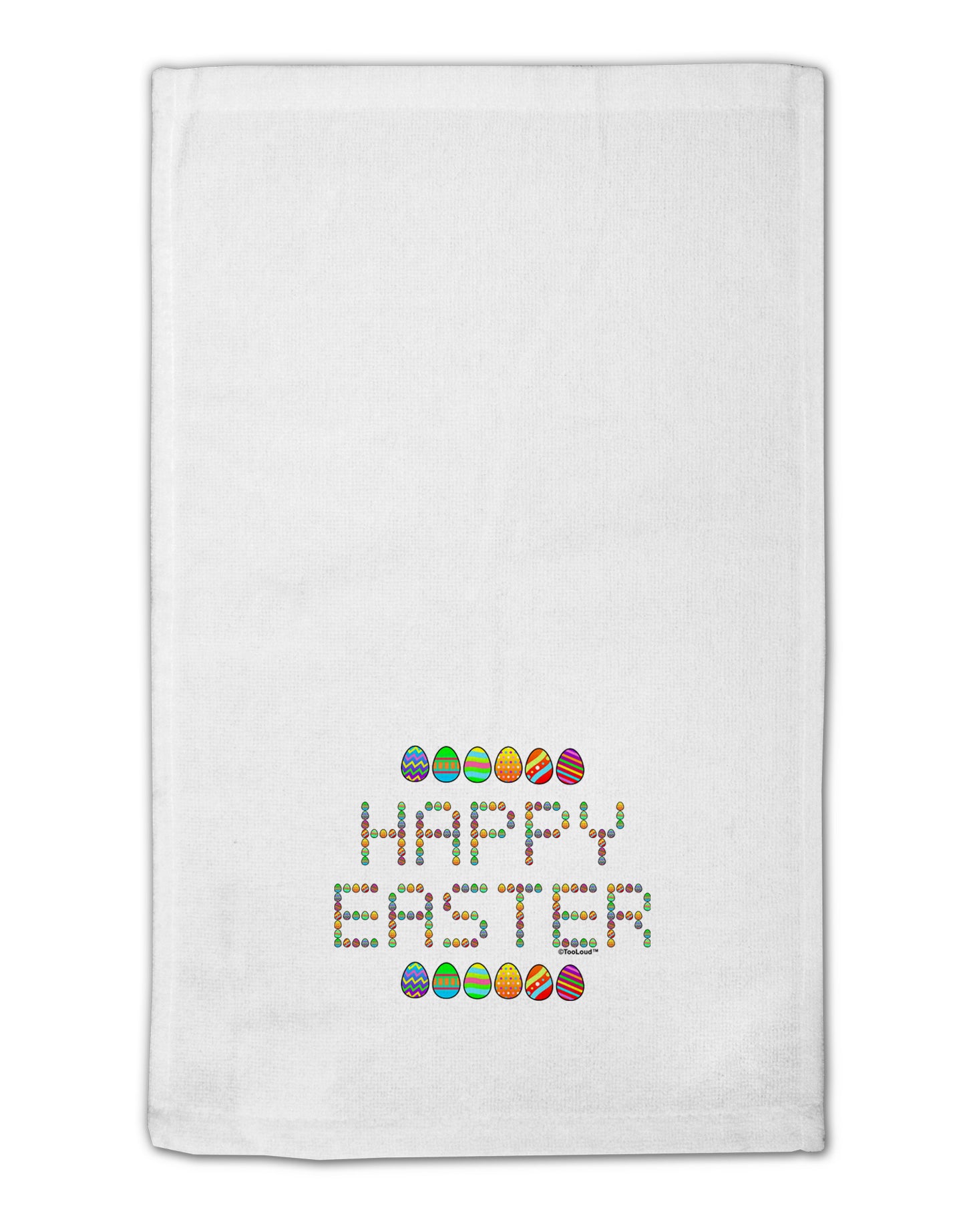 Happy Easter Eggs 11"x18" Dish Fingertip Towel-Fingertip Towel-TooLoud-White-Davson Sales