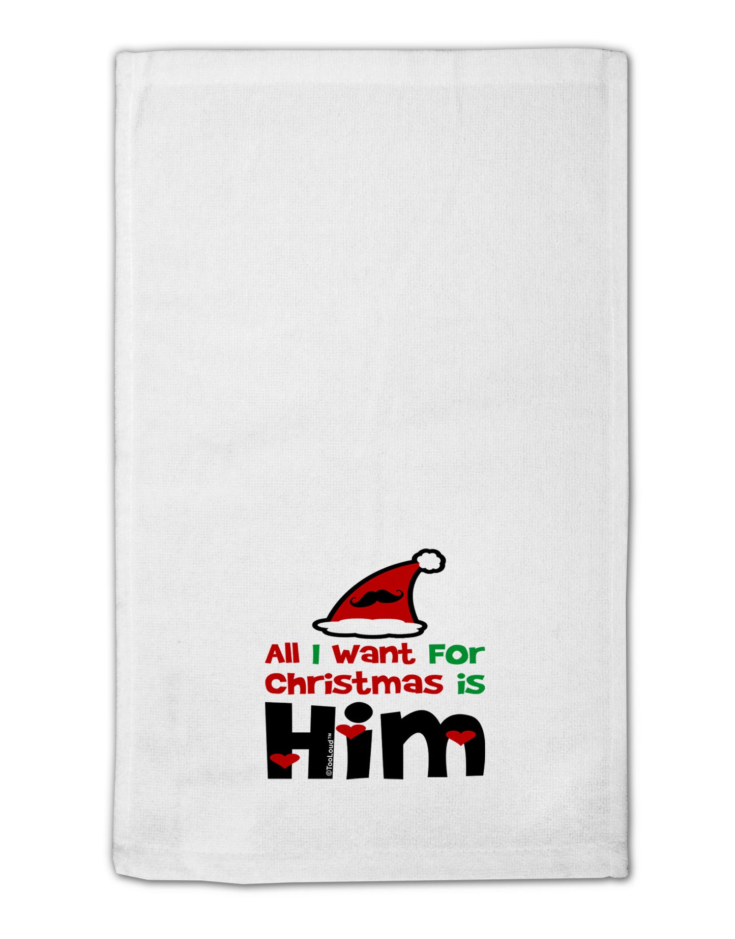 All I Want is Him Matching His & Hers 11"x18" Dish Fingertip Towel-Fingertip Towel-TooLoud-White-Davson Sales