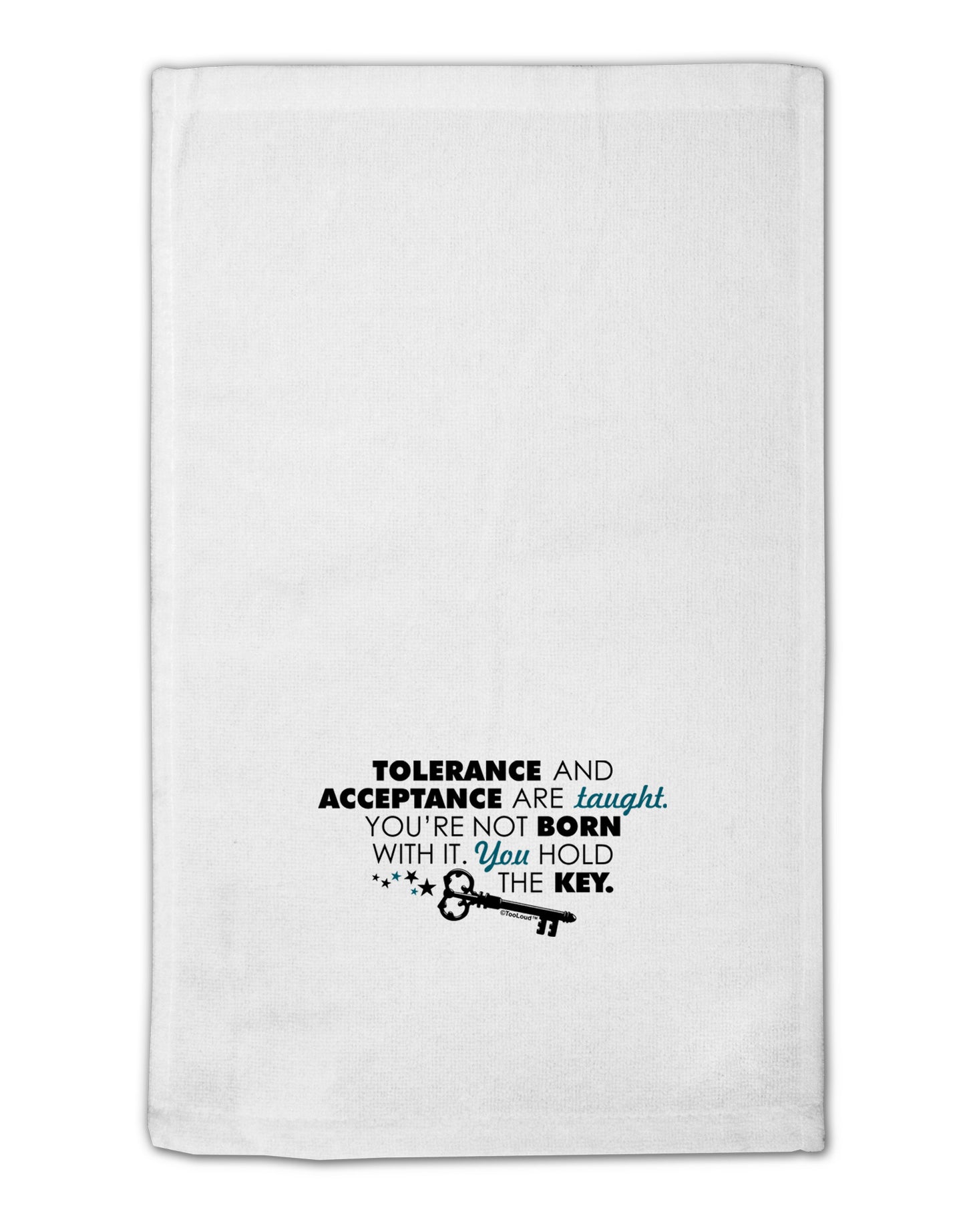 Tolerance And Acceptance 11"x18" Dish Fingertip Towel-Fingertip Towel-TooLoud-White-Davson Sales