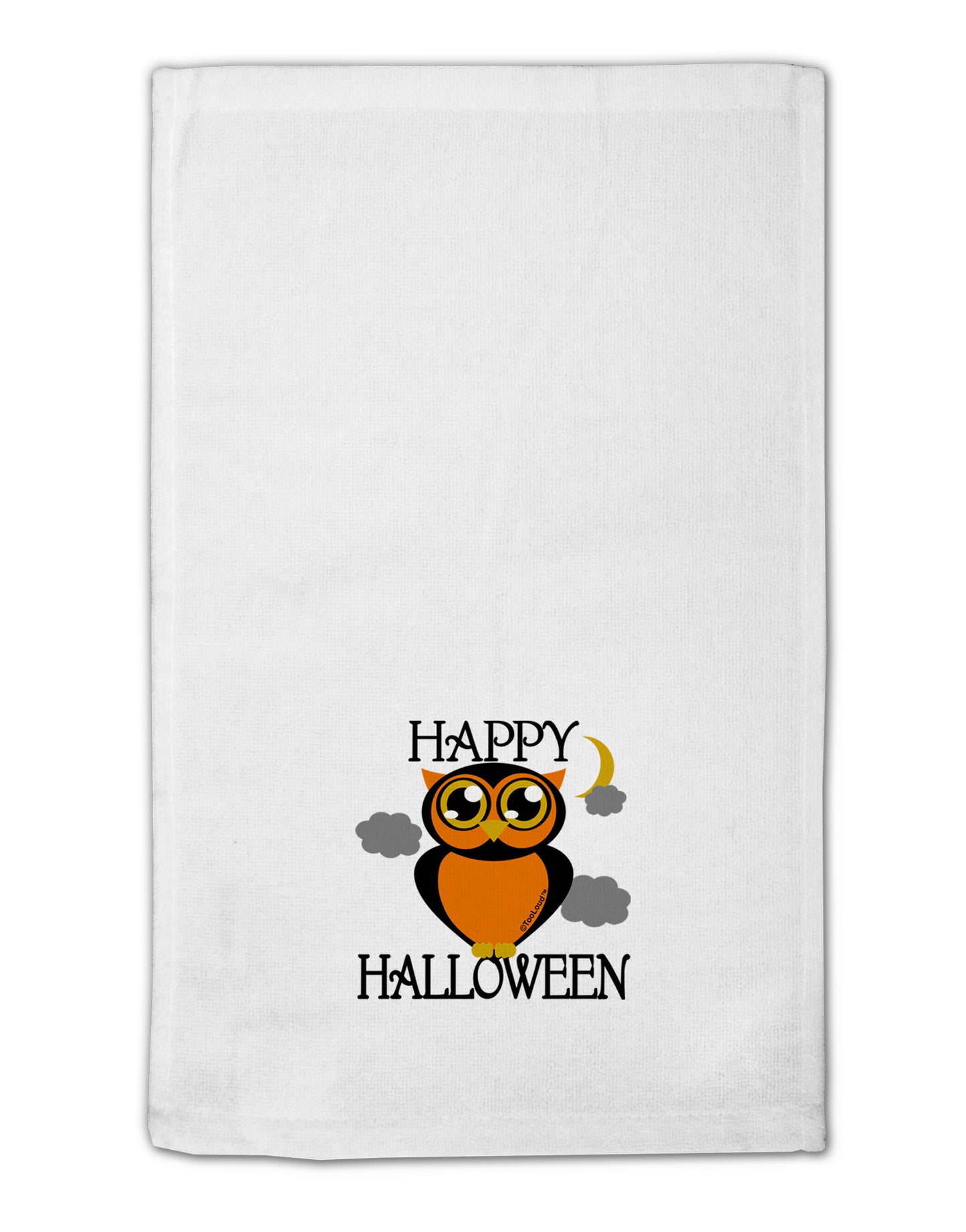 Owl Orange Text 11"x18" Dish Fingertip Towel-Fingertip Towel-TooLoud-White-Davson Sales