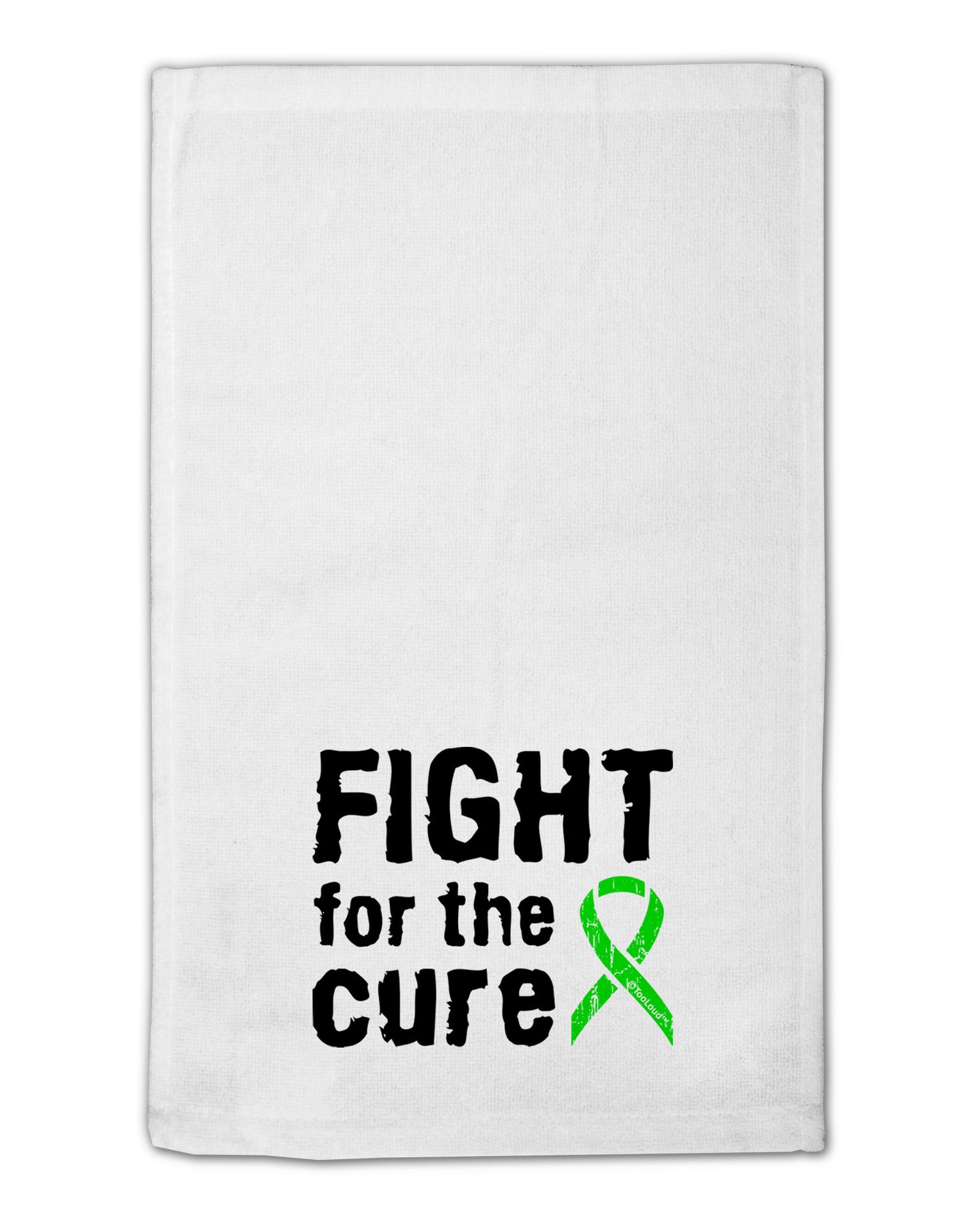 Fight for the Cure - Lime Green Ribbon Lyme Disease 11"x18" Dish Fingertip Towel-Fingertip Towel-TooLoud-White-Davson Sales