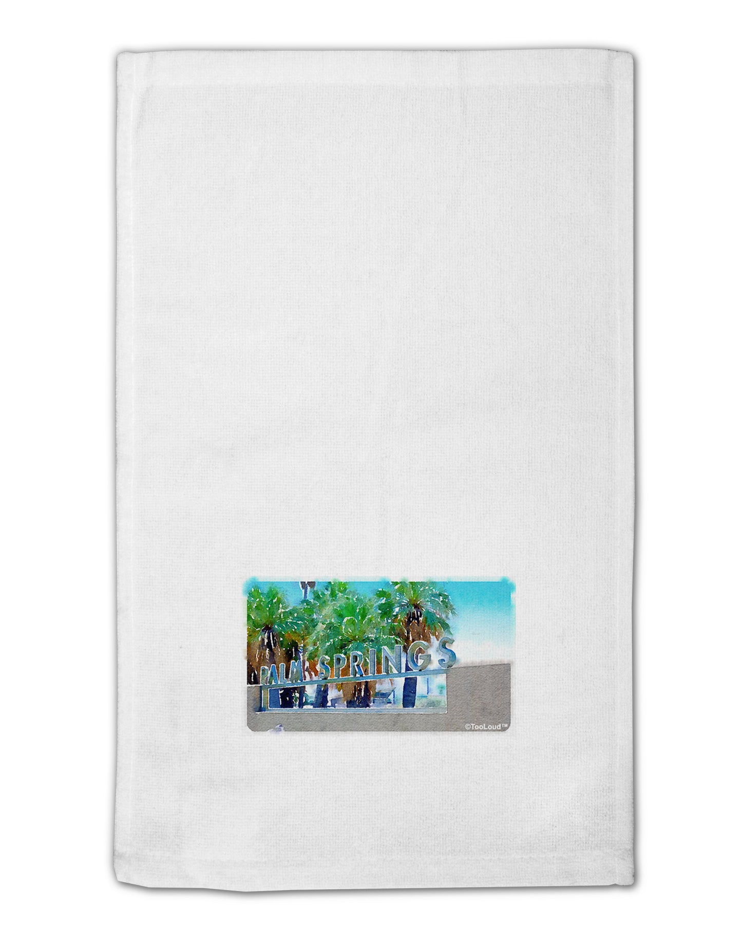 Palm Springs Watercolor 11"x18" Dish Fingertip Towel-Fingertip Towel-TooLoud-White-Davson Sales