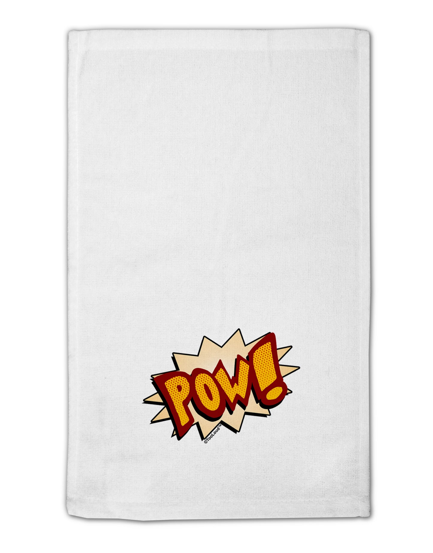 Onomatopoeia POW 11"x18" Dish Fingertip Towel-Fingertip Towel-TooLoud-White-Davson Sales