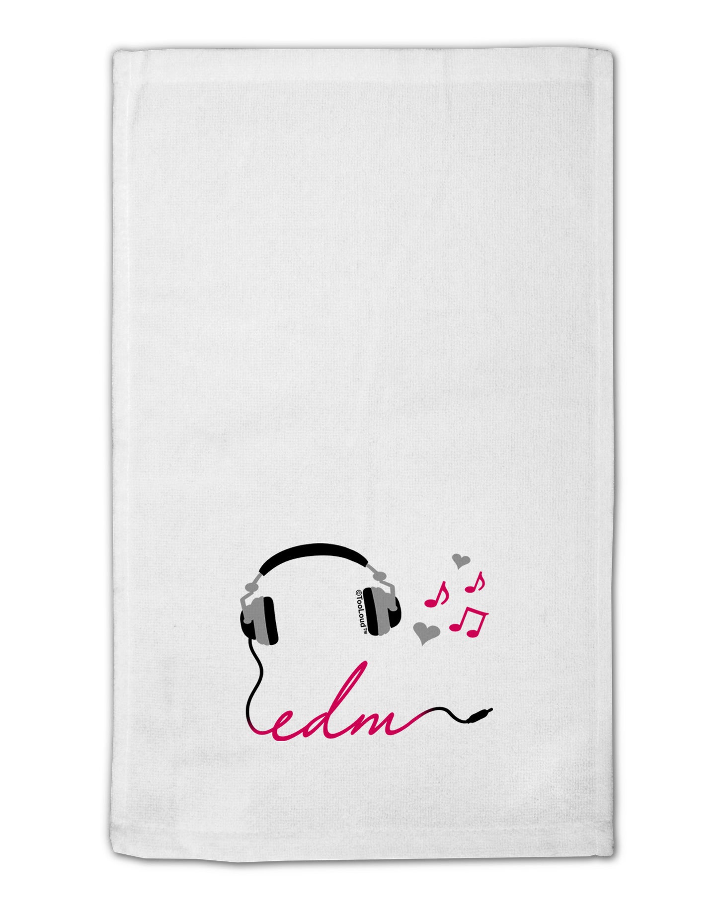 EDM Cord Pink 11"x18" Dish Fingertip Towel-Fingertip Towel-TooLoud-White-Davson Sales