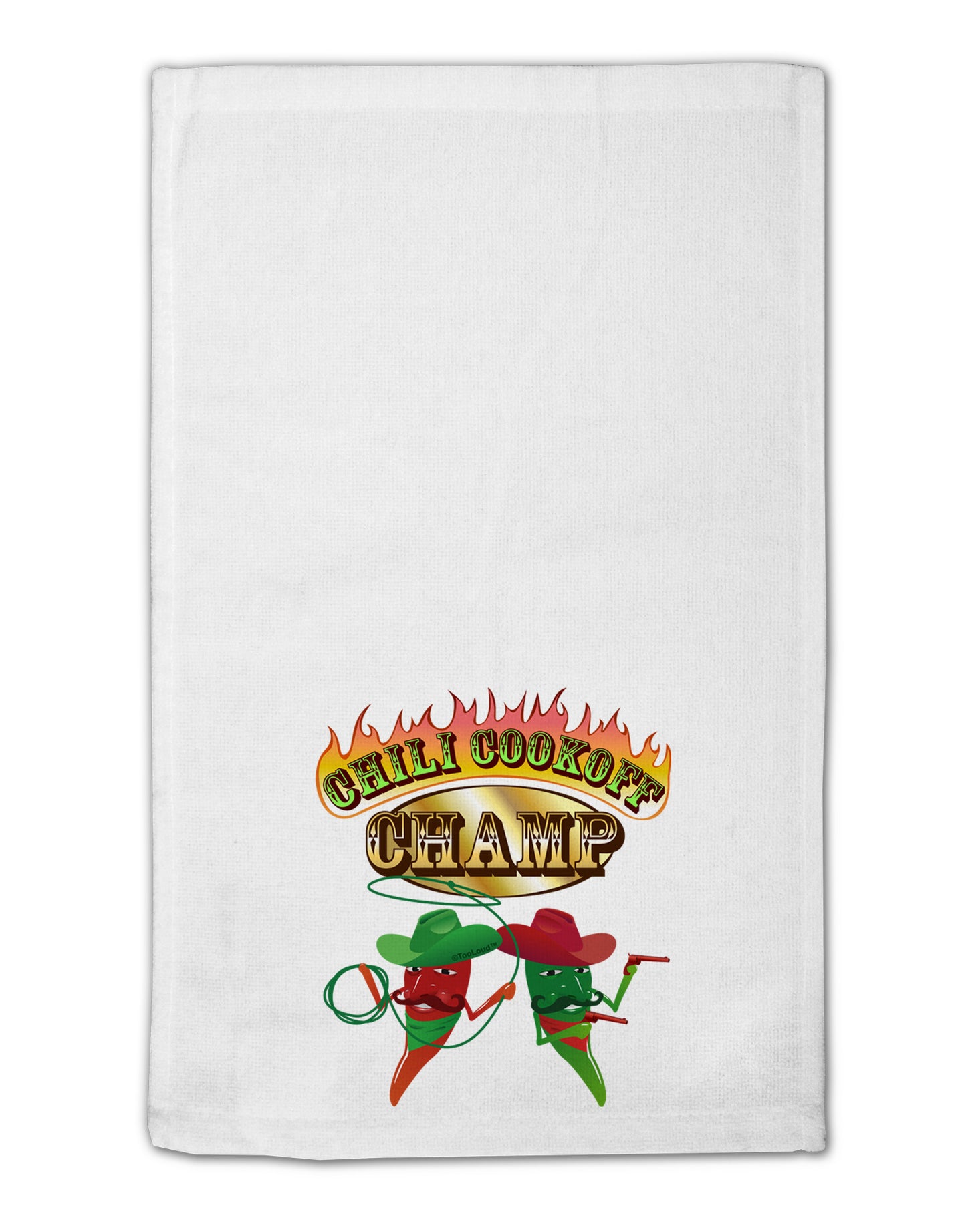 Cowboy Chili Cookoff Champ 11"x18" Dish Fingertip Towel-Fingertip Towel-TooLoud-White-Davson Sales