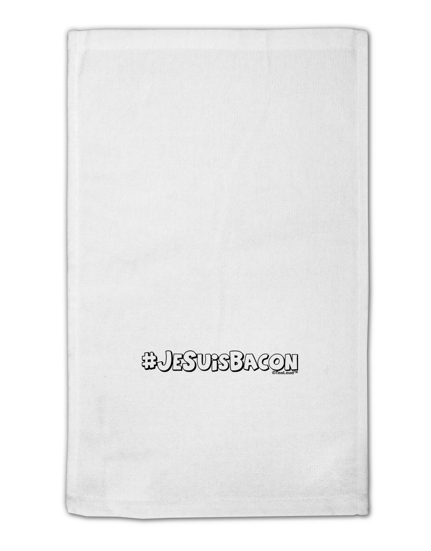 Hashtag JeSuisBacon Deco 11"x18" Dish Fingertip Towel-Fingertip Towel-TooLoud-White-Davson Sales