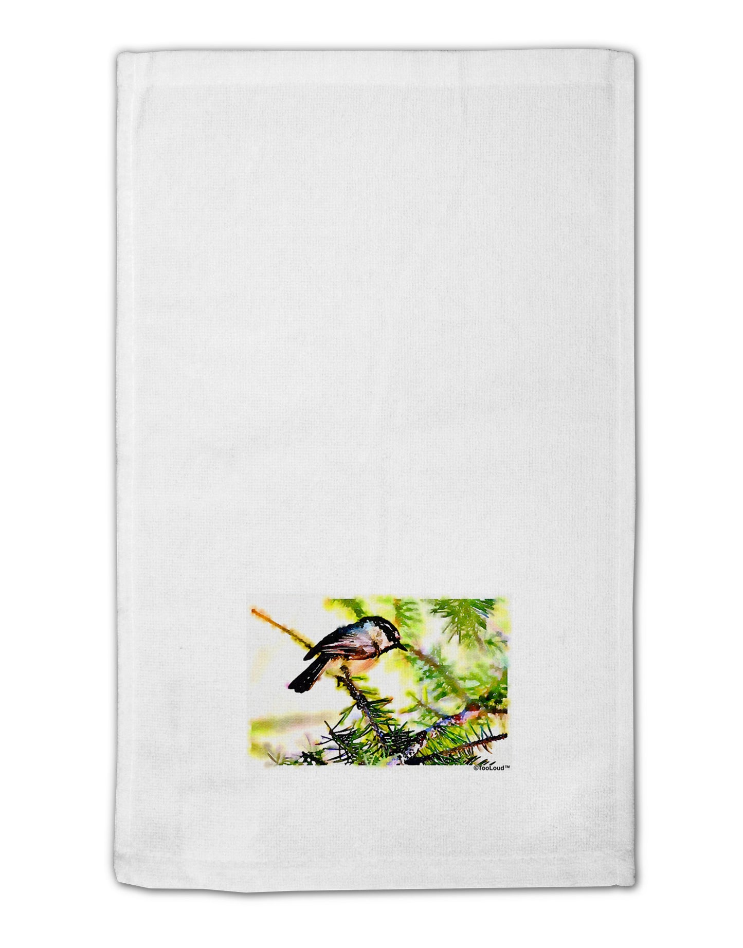 CO Chickadee Watercolor 11"x18" Dish Fingertip Towel-Fingertip Towel-TooLoud-White-Davson Sales