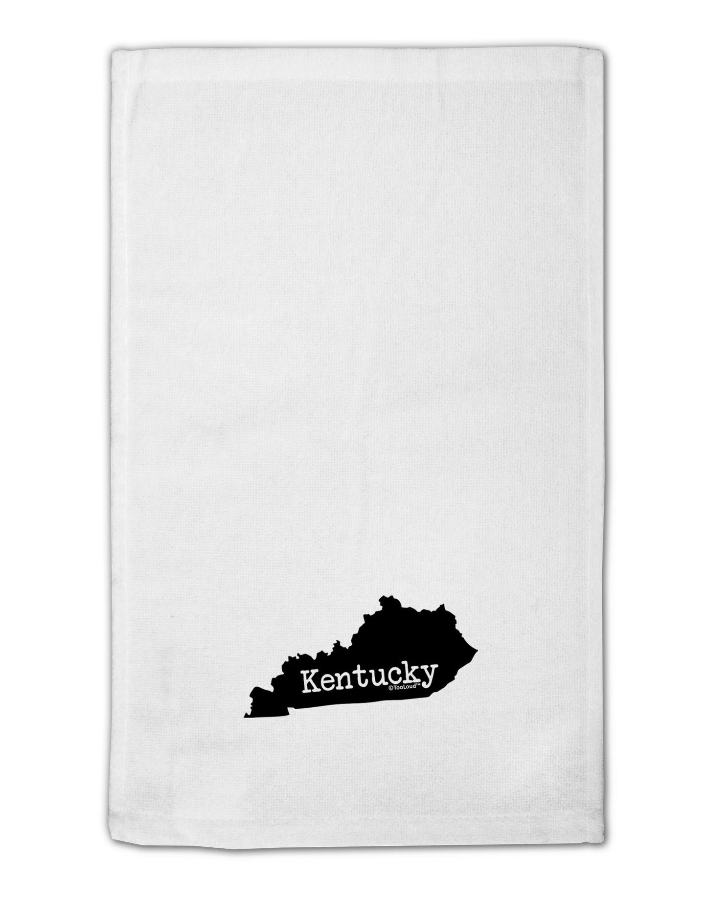 Kentucky - United States Shape 11"x18" Dish Fingertip Towel-Fingertip Towel-TooLoud-White-Davson Sales