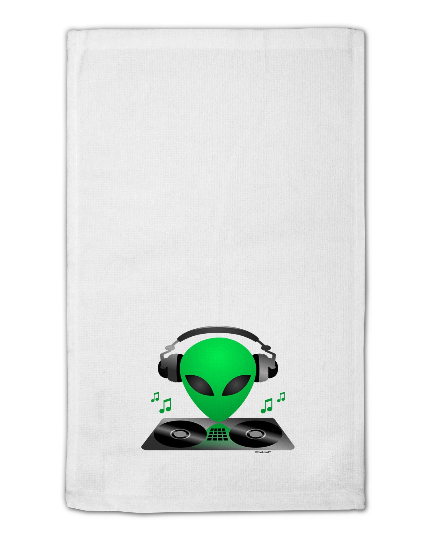 Alien DJ 11"x18" Dish Fingertip Towel-Fingertip Towel-TooLoud-White-Davson Sales