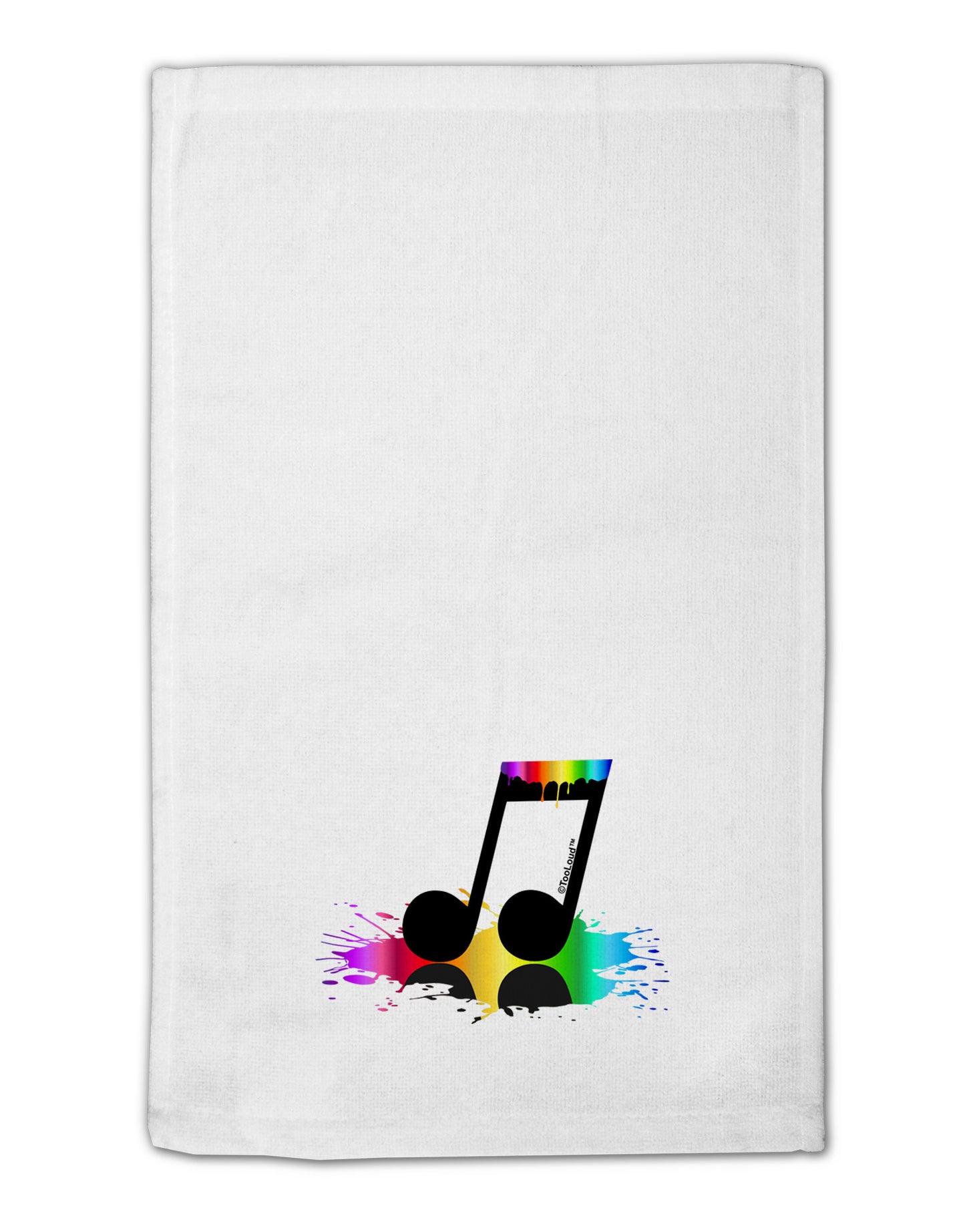 Paint Music Note 11"x18" Dish Fingertip Towel-Fingertip Towel-TooLoud-White-Davson Sales
