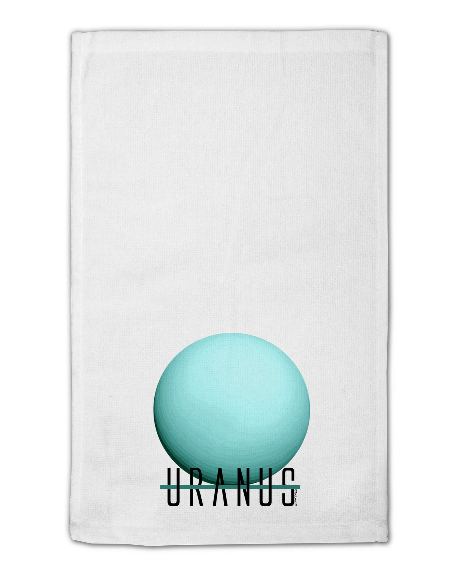 Planet Uranus Text 11"x18" Dish Fingertip Towel by TooLoud-Fingertip Towel-TooLoud-White-Davson Sales