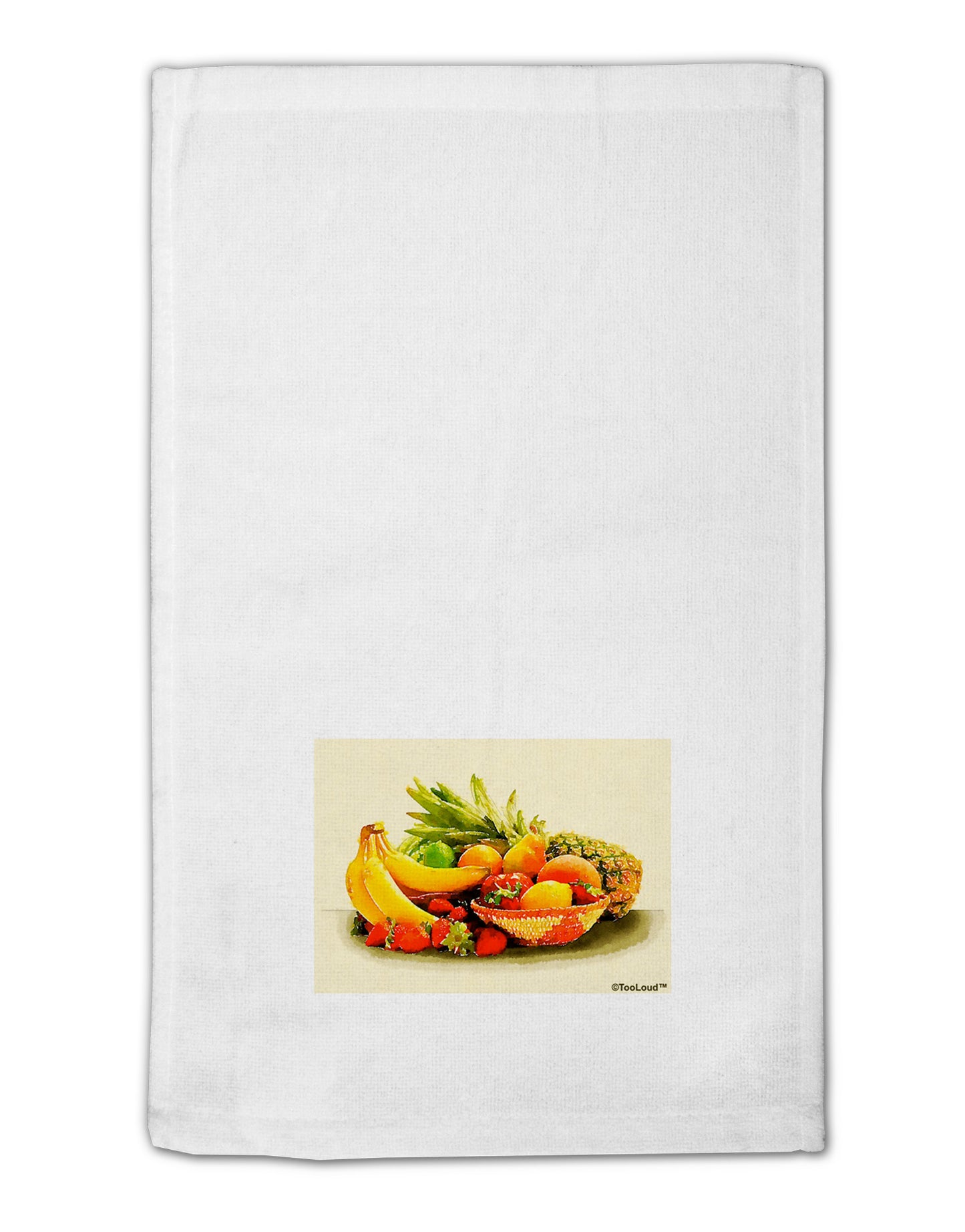 TooLoud Watercolor Fruit Bowl 2 11"x18" Dish Fingertip Towel-Fingertip Towel-TooLoud-White-Davson Sales
