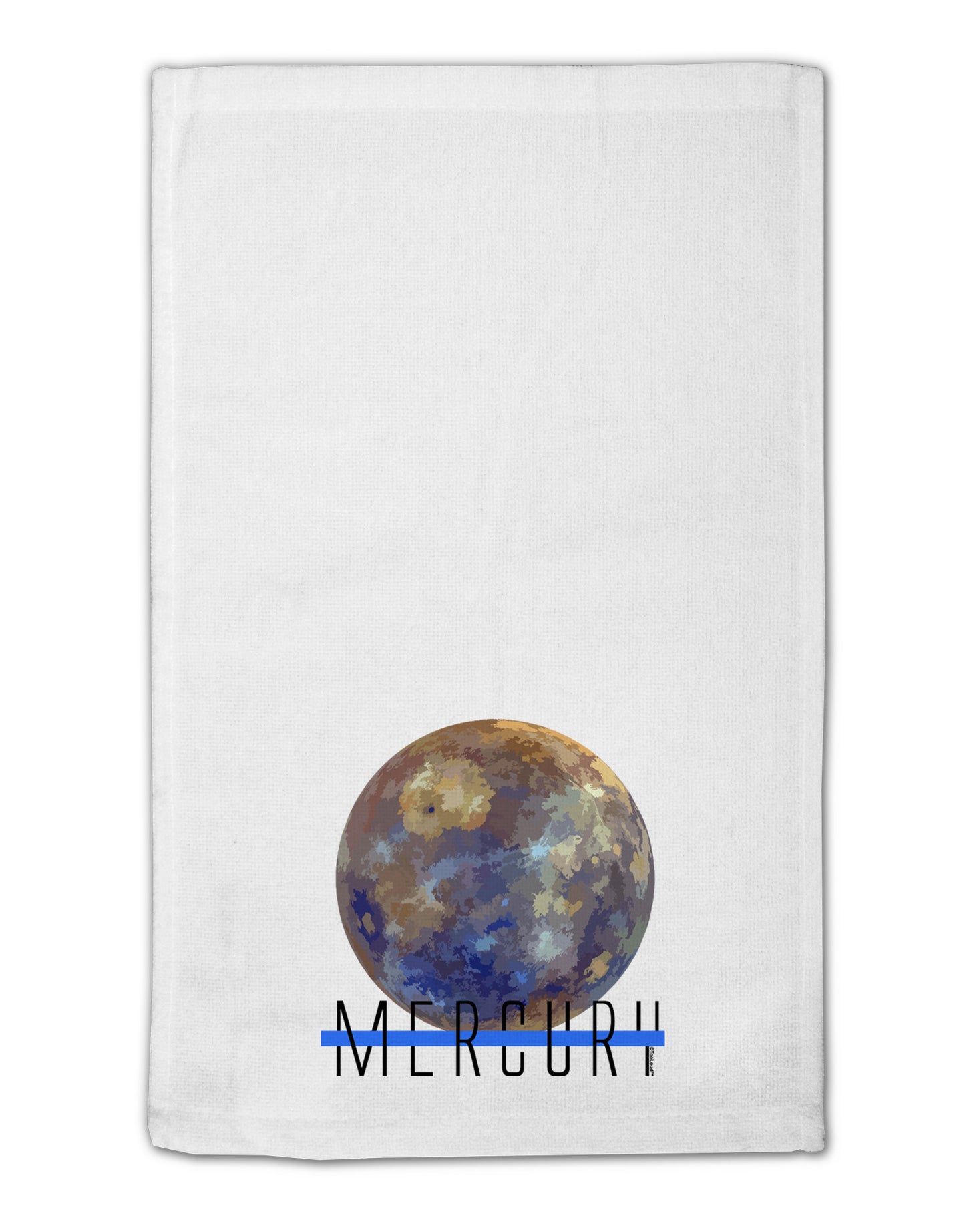 Planet Mercury Text 11"x18" Dish Fingertip Towel by TooLoud-Fingertip Towel-TooLoud-White-Davson Sales