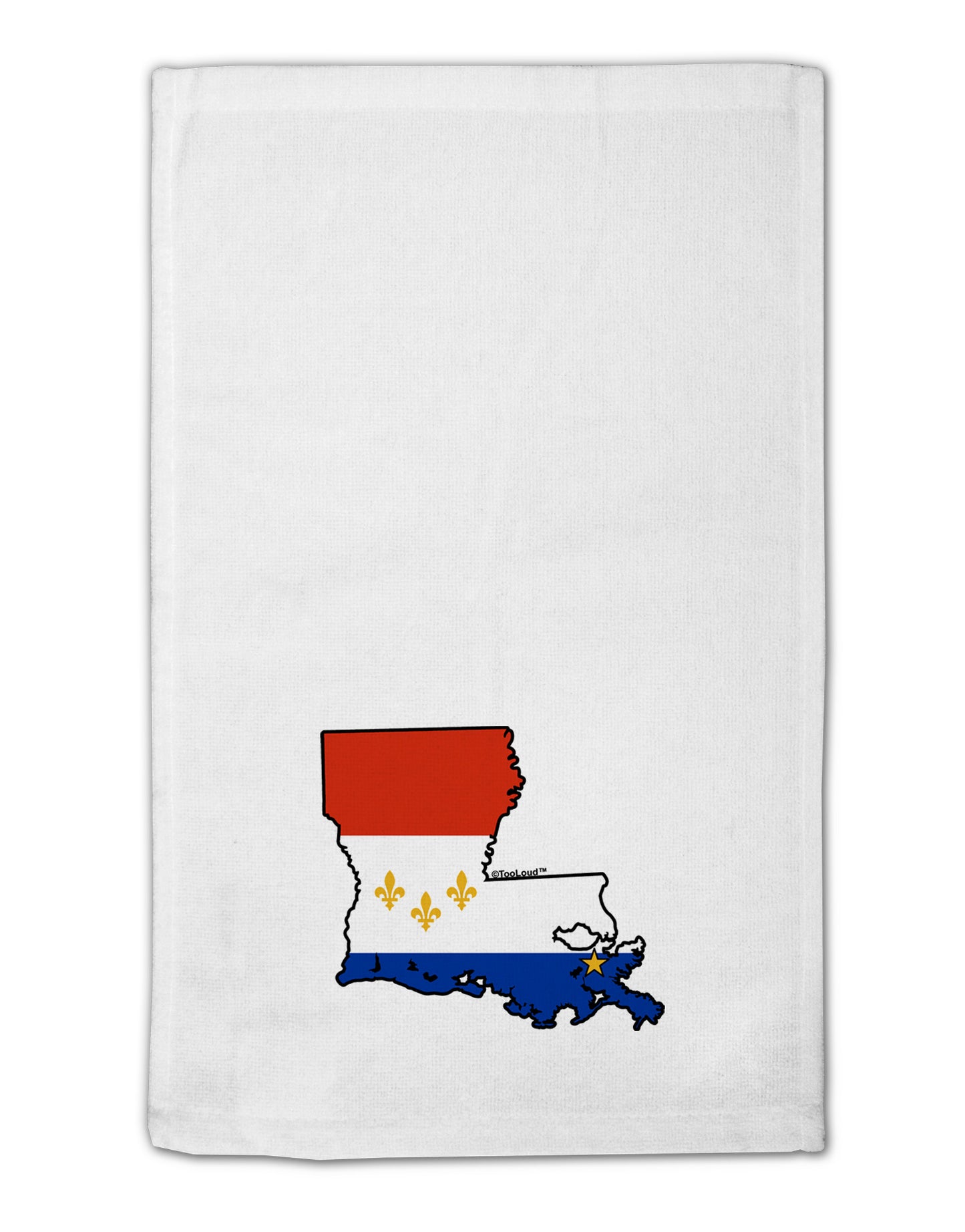 New Orleans Louisiana Flag 11"x18" Dish Fingertip Towel-Fingertip Towel-TooLoud-White-Davson Sales
