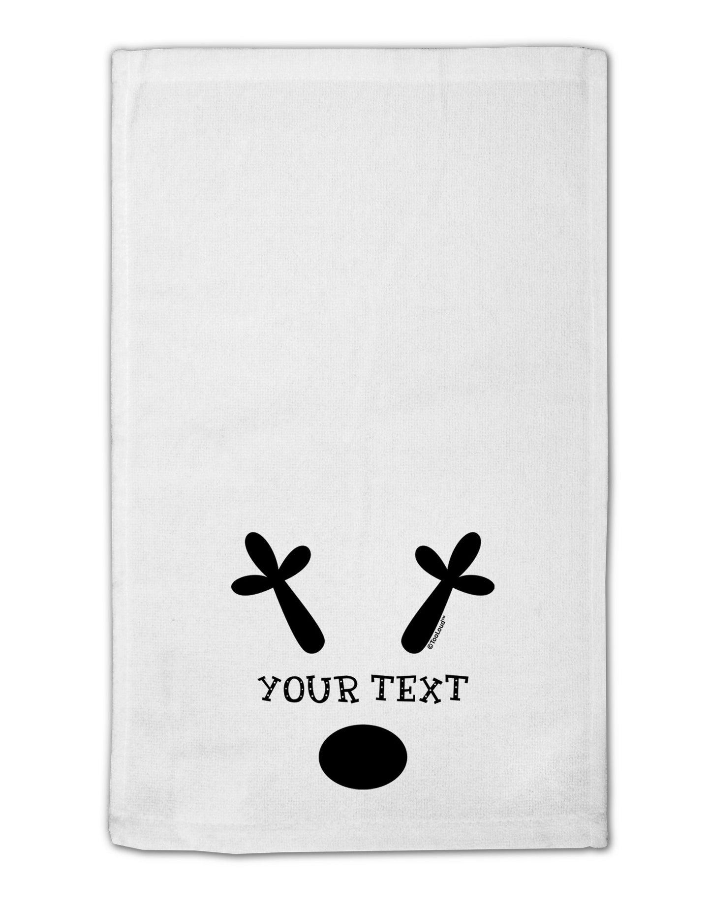 Personalized Matching Reindeer Family Design - Your Text 11"x18" Dish Fingertip Towel-Fingertip Towel-TooLoud-White-Davson Sales