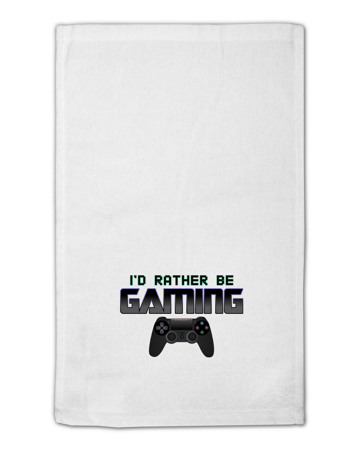 I'd Rather Be Gaming 11"x18" Dish Fingertip Towel-Fingertip Towel-TooLoud-White-Davson Sales
