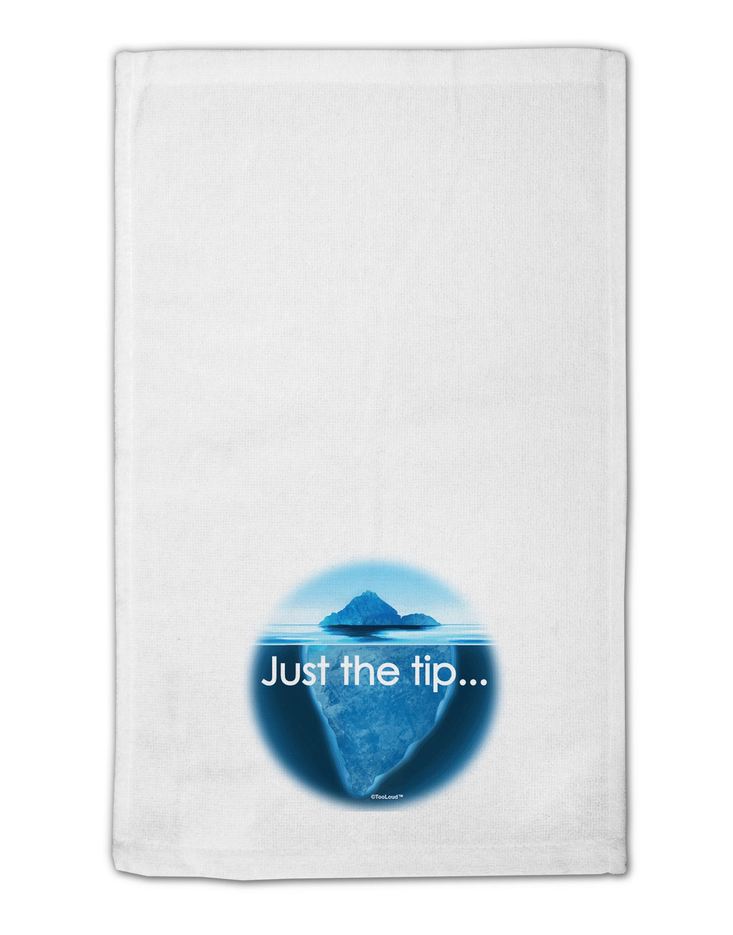 Iceberg Just the Tip 11"x18" Dish Fingertip Towel-Fingertip Towel-TooLoud-White-Davson Sales